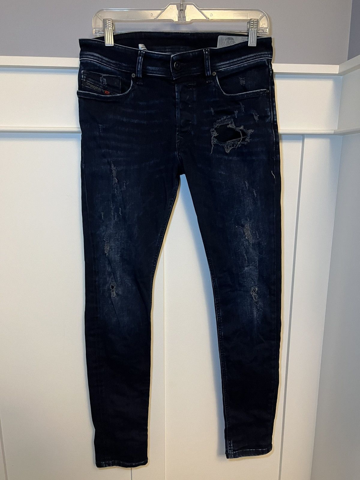 Diesel Vintage Diesel made in Italy “Sleenker distressed slim jeans Size US 28 / EU 44 - 1 Thumbnail