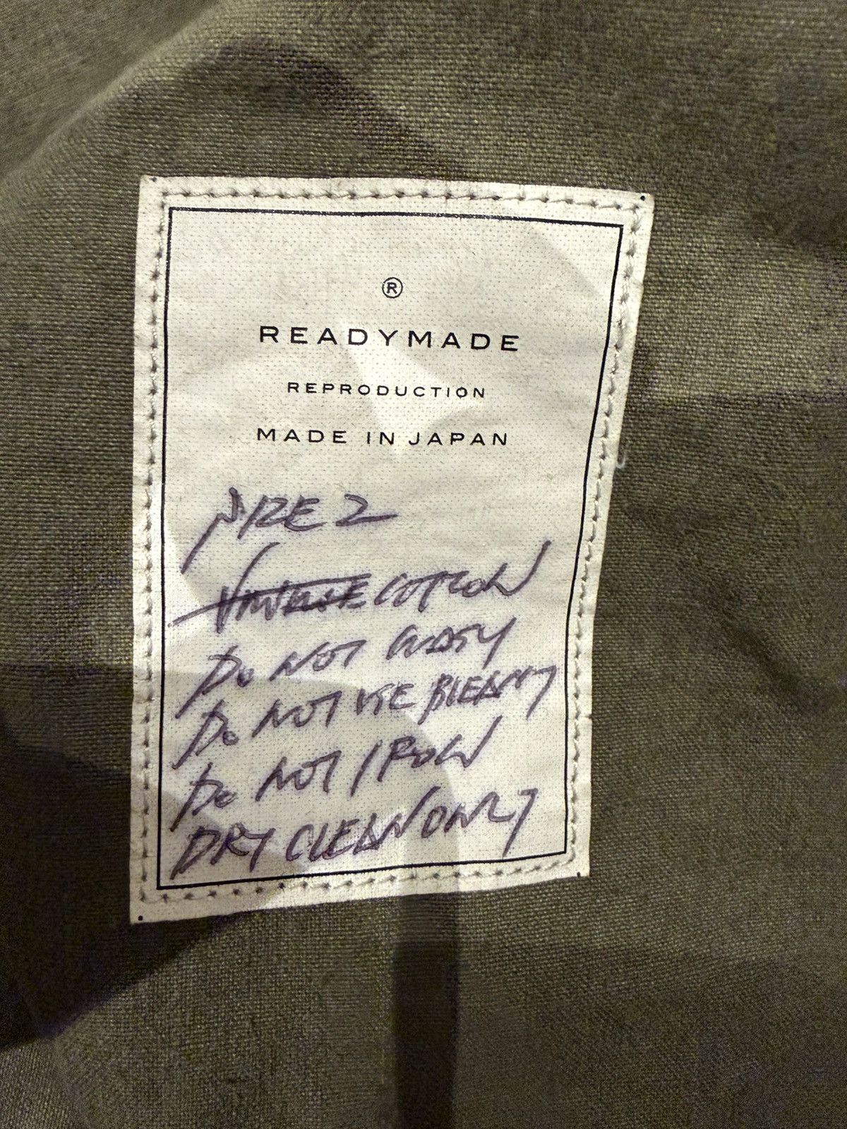 READYMADE Readymade Vintage Army Fabric Raincoat Size US M / EU 48-50 / 2 - 5 Thumbnail
