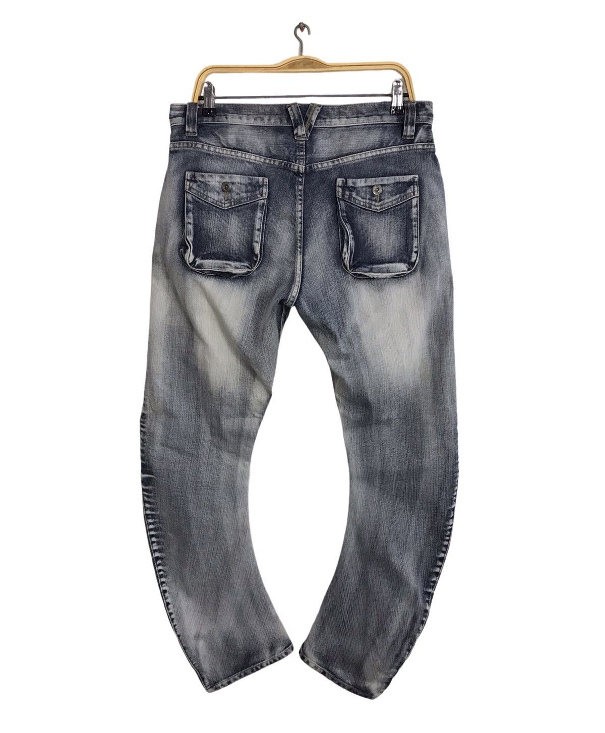 PPFM × Vintage Vintage Ppfm Twirl Punk Zipper Light Wash Jeans Size US 33 - 2 Thumbnail