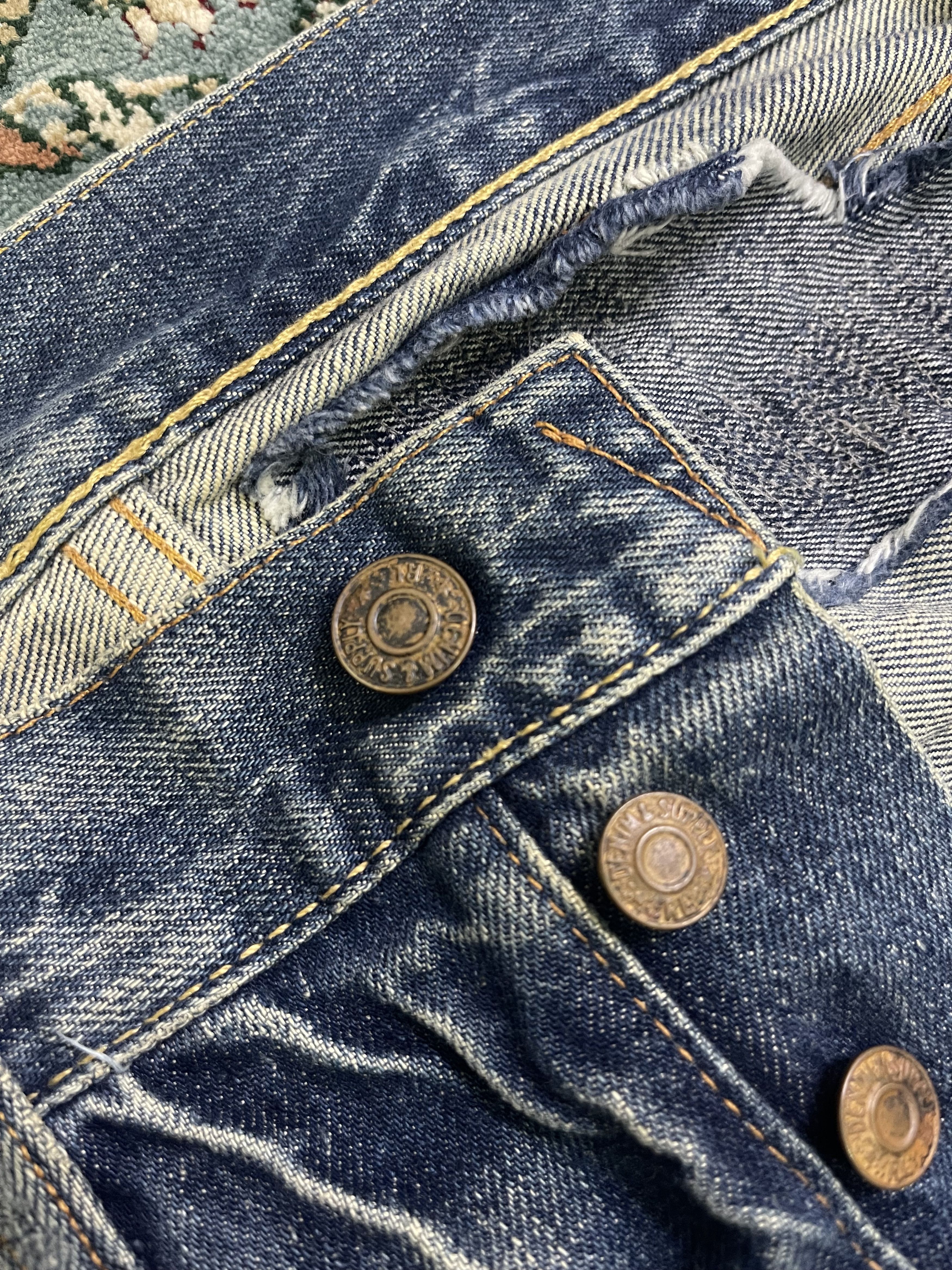 Denim & Supply Ralph Lauren Vintage Distressed Ripped Off Slim Style Size US 30 / EU 46 - 10 Thumbnail