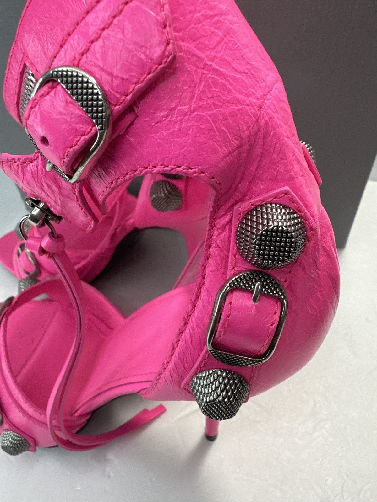 Balenciaga Balenciaga Cagole 110mm stiletto sandals Size US 9.5 / IT 39.5 - 18 Thumbnail