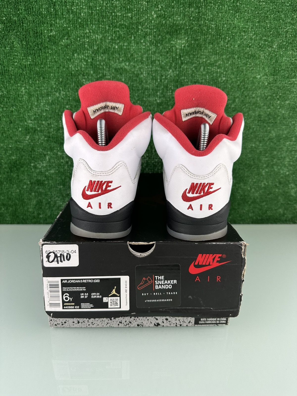 Jordan Brand Jordan 5 Retro 2020 Mid Fire Red Size 6Y/7.5W Size US 6 / EU 39 - 7 Thumbnail