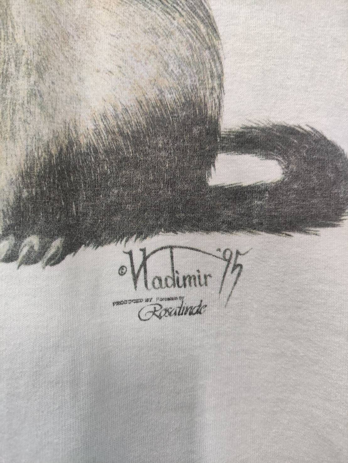 Vintage Vtg 1995 Ferret Graphic Art Animal T-Shirt Size US L / EU 52-54 / 3 - 4 Thumbnail