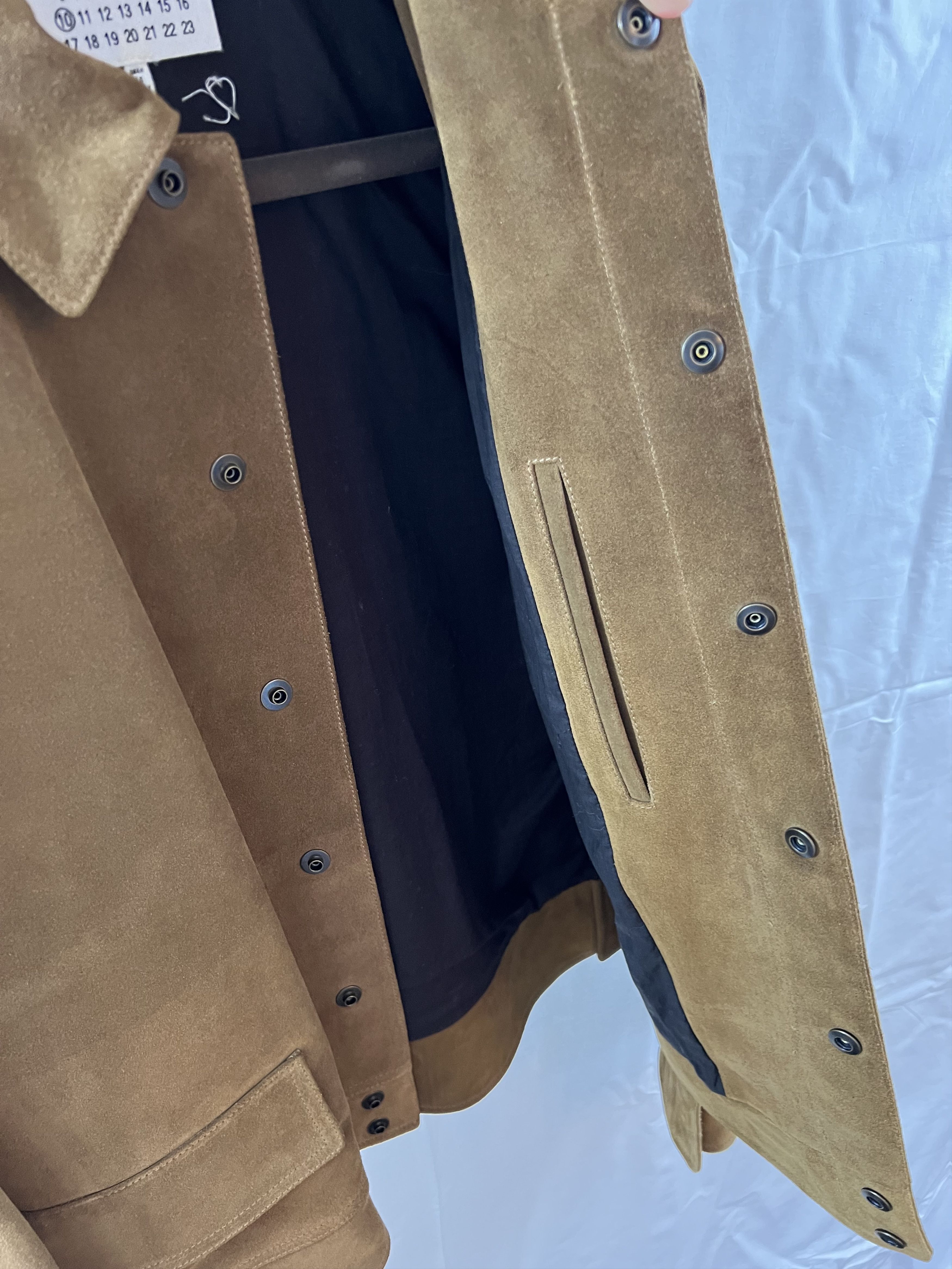 Maison Margiela Margiela 2016 Suede Zip Flap Pocket Jacket, Camel, IT 52 Size US L / EU 52-54 / 3 - 4 Thumbnail