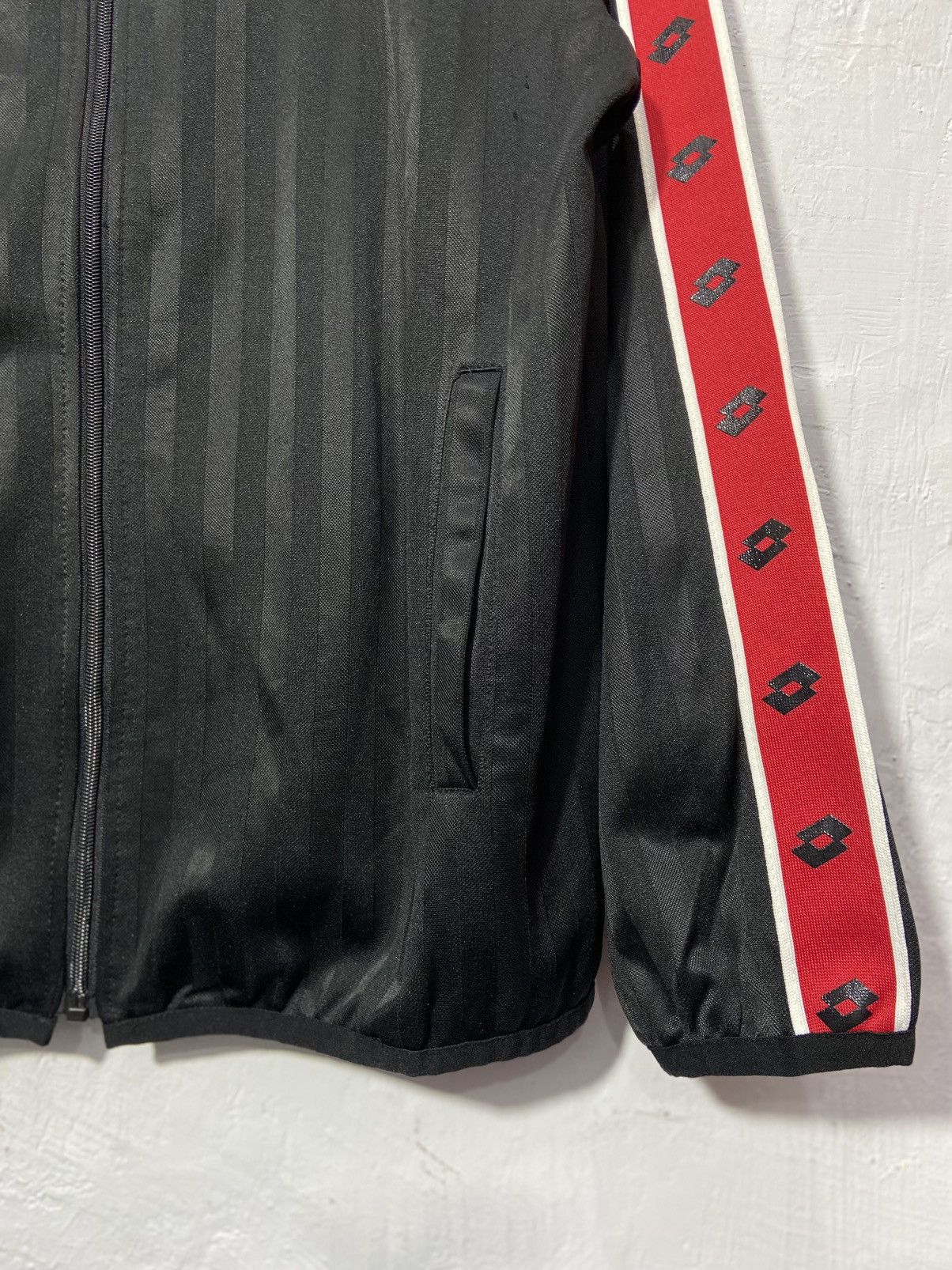 Lotto Sport Vintage Lotto Italian Sport Design Taped Track Jacket Size US XL / EU 56 / 4 - 4 Thumbnail