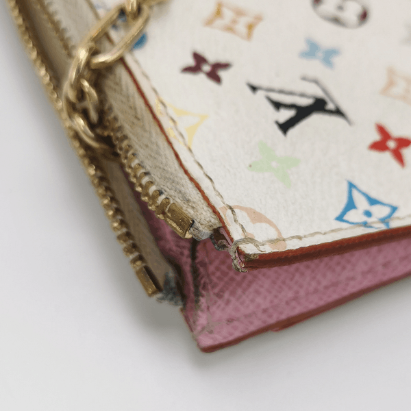 Louis Vuitton Louis Vuitton (LV) White Tricolor Coin Purse -y2506 Size ONE SIZE - 5 Thumbnail