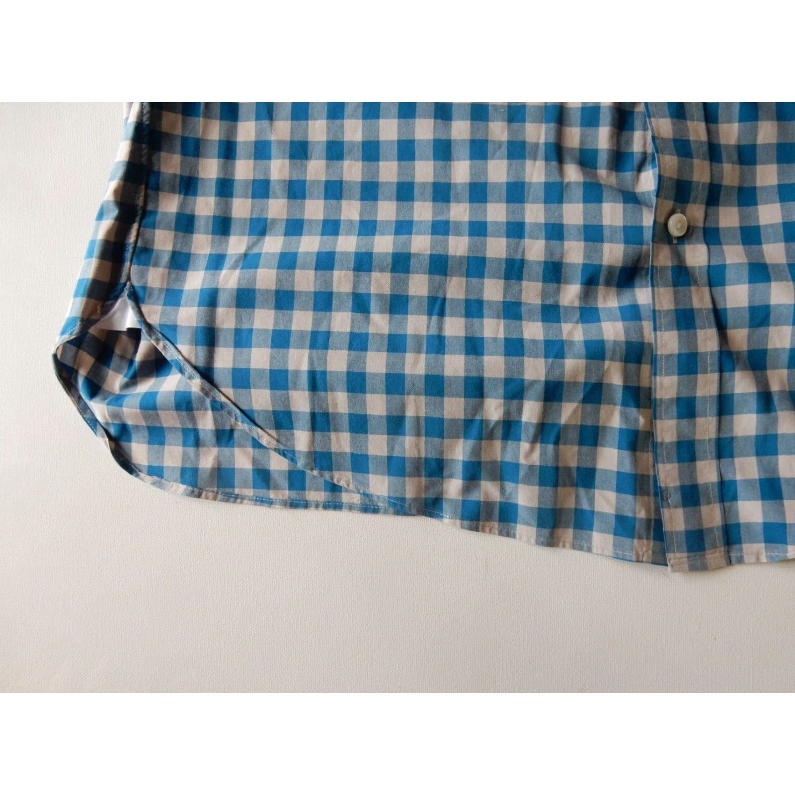 J.Crew VINTAGE J.CREW Men's Plaid Button-Up Shirt Long Sleeve Size L Blue Cotton Size US L / EU 52-54 / 3 - 2 Thumbnail