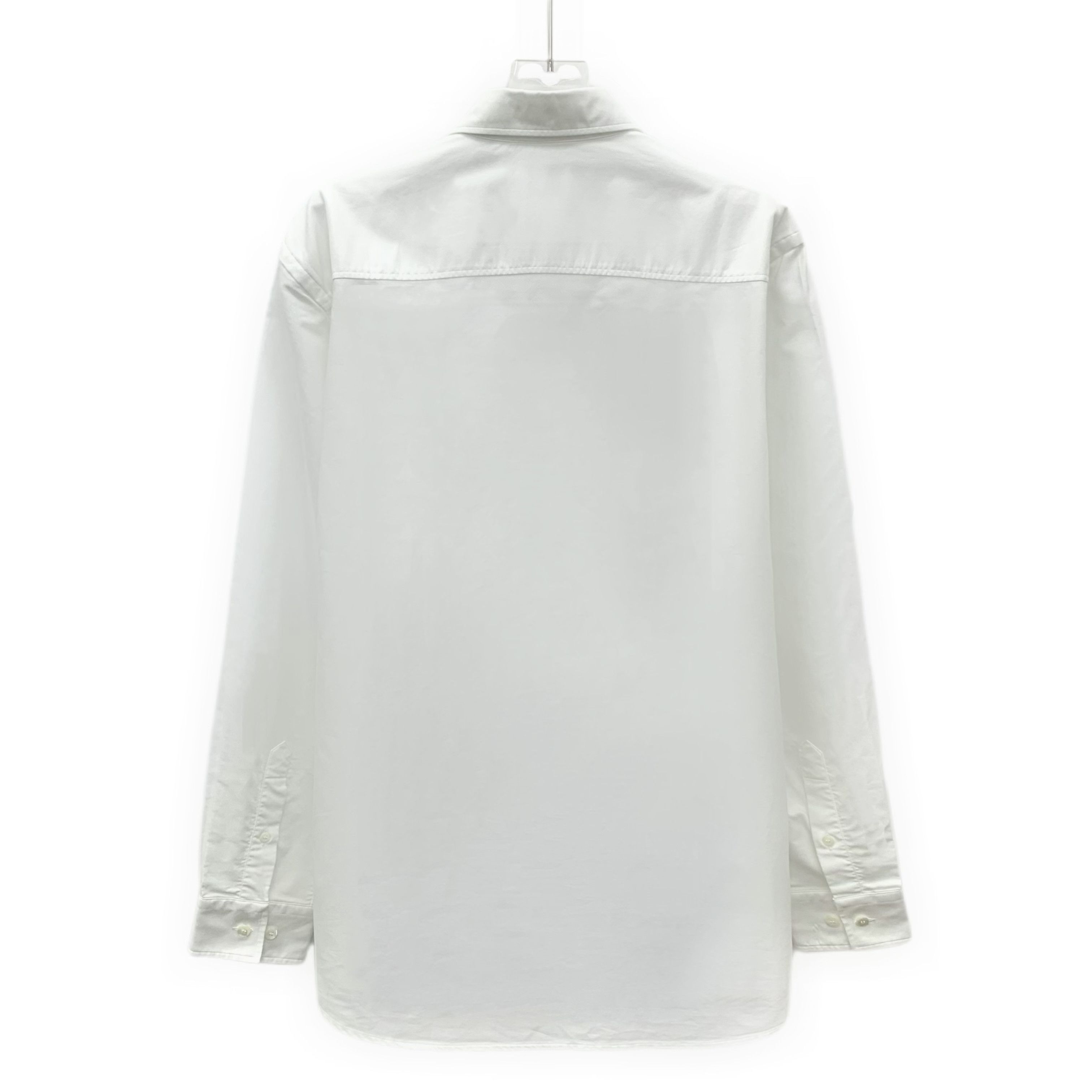 Burberry Burberry Striped Cotton Shirt White (M) Size US M / EU 48-50 / 2 - 2 Thumbnail
