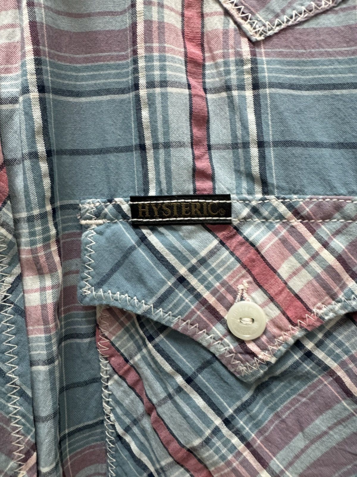 Hysteric Glamour Western Checkered Button up Size US M / EU 48-50 / 2 - 2 Thumbnail