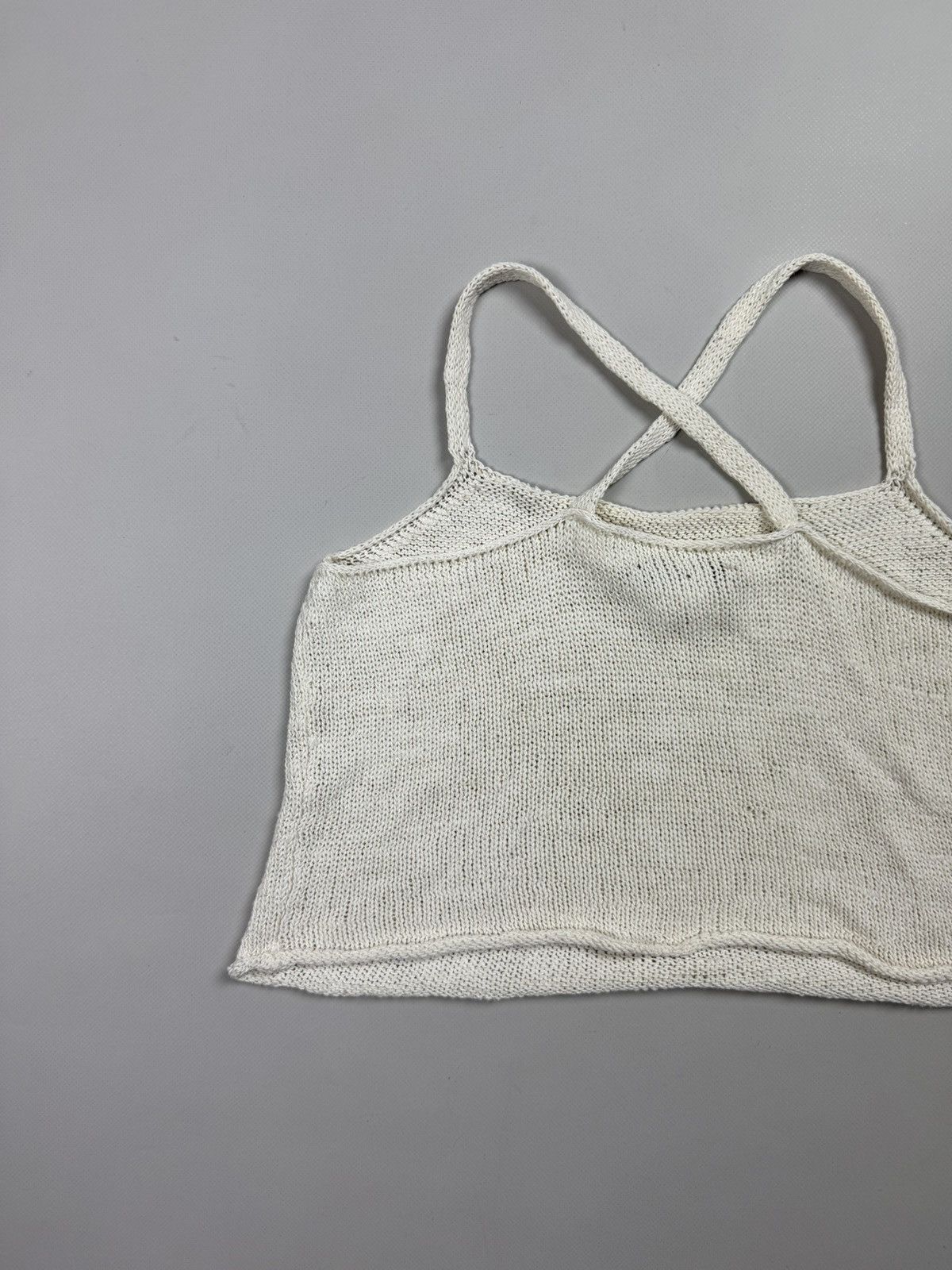 Sarah Pacini Sarah Pacini Y2K AvantGarde Cropped Knit Sleeveless Tank Top Size ONE SIZE - 9 Thumbnail