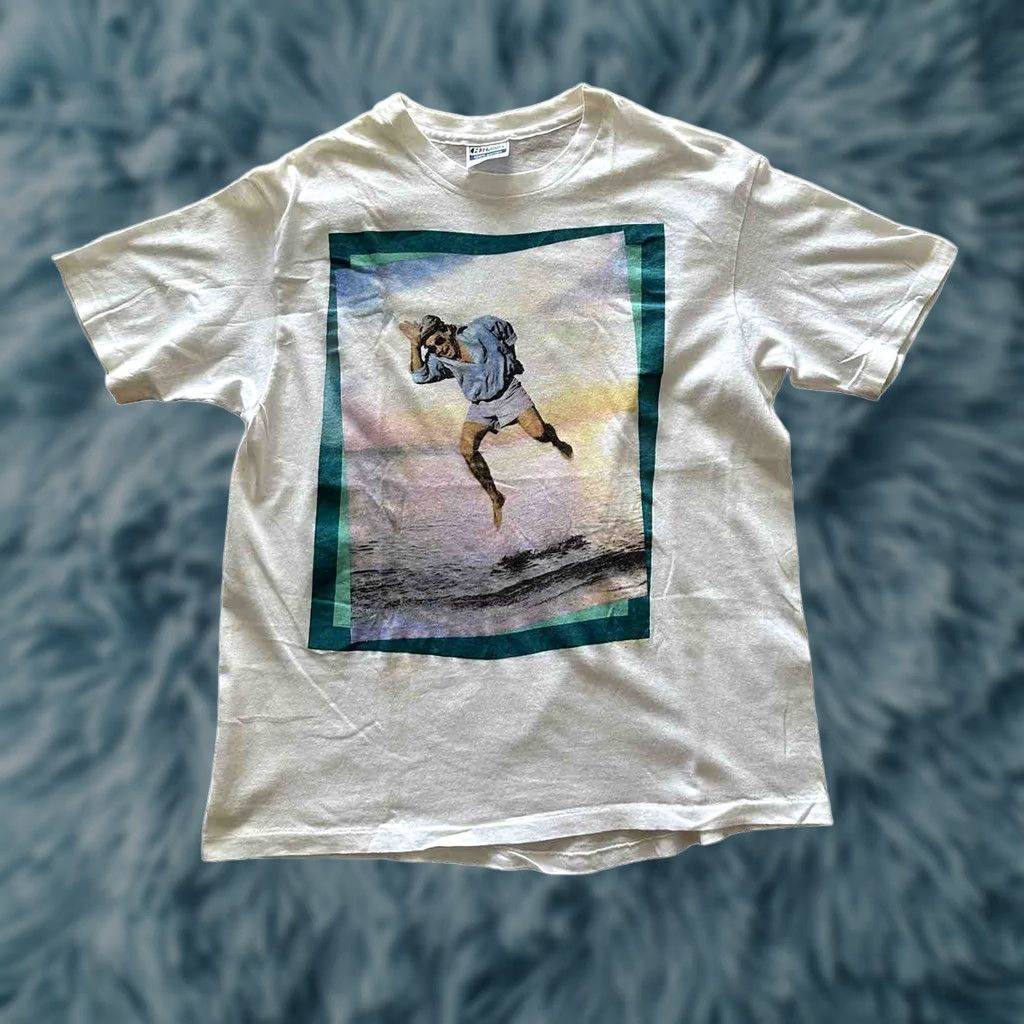 Hanes VINTAGE Hanes Jimmy Buffett Hot Water Tour Tee XL White Single Stitch RARE Shirt Mens 80s Size US XL / EU 56 / 4 - 1 Thumbnail