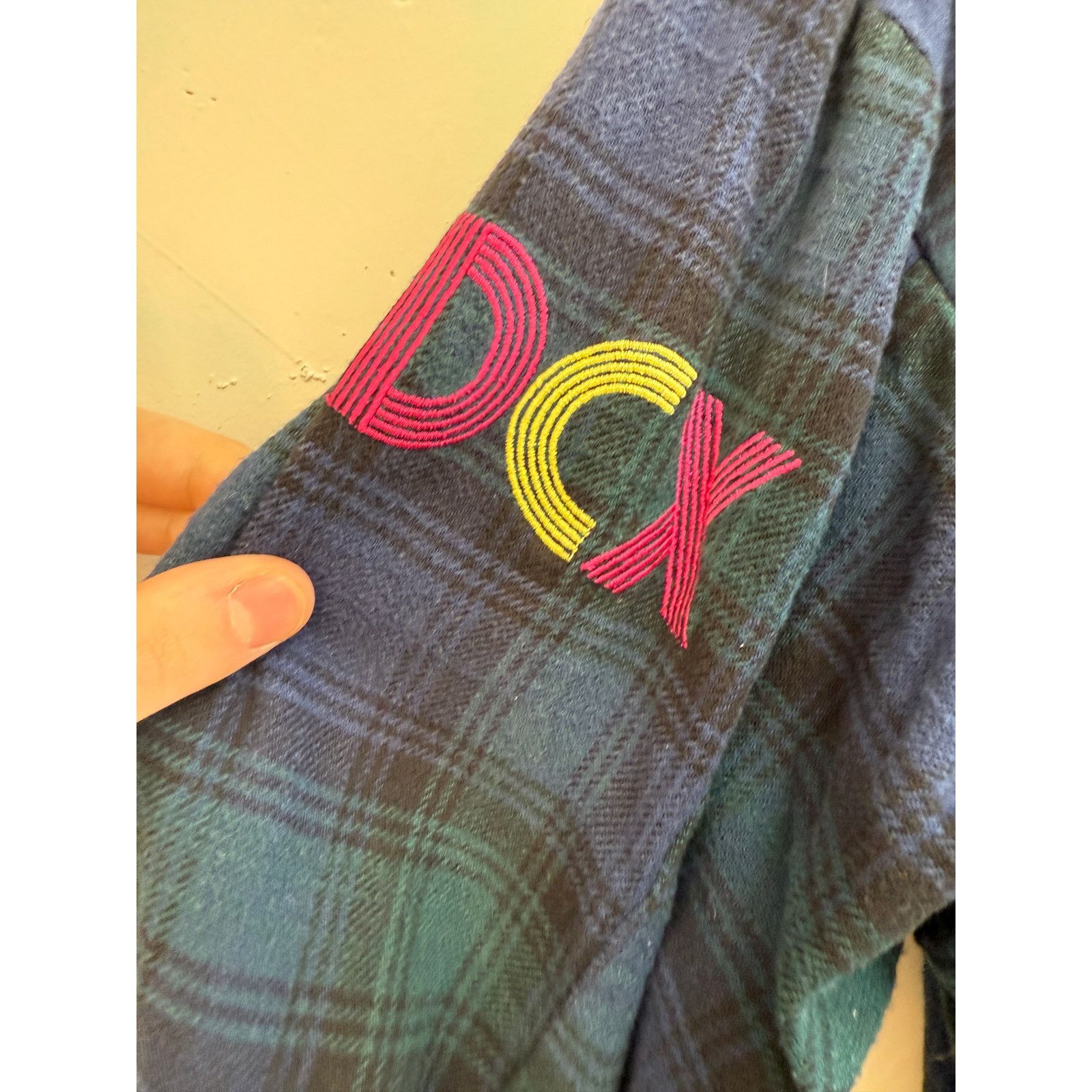 Greg Lauren Greg Lauren SAMPLE Dixie Chicks Blue Plaid Studio Shirt Size US L / EU 52-54 / 3 - 4 Thumbnail