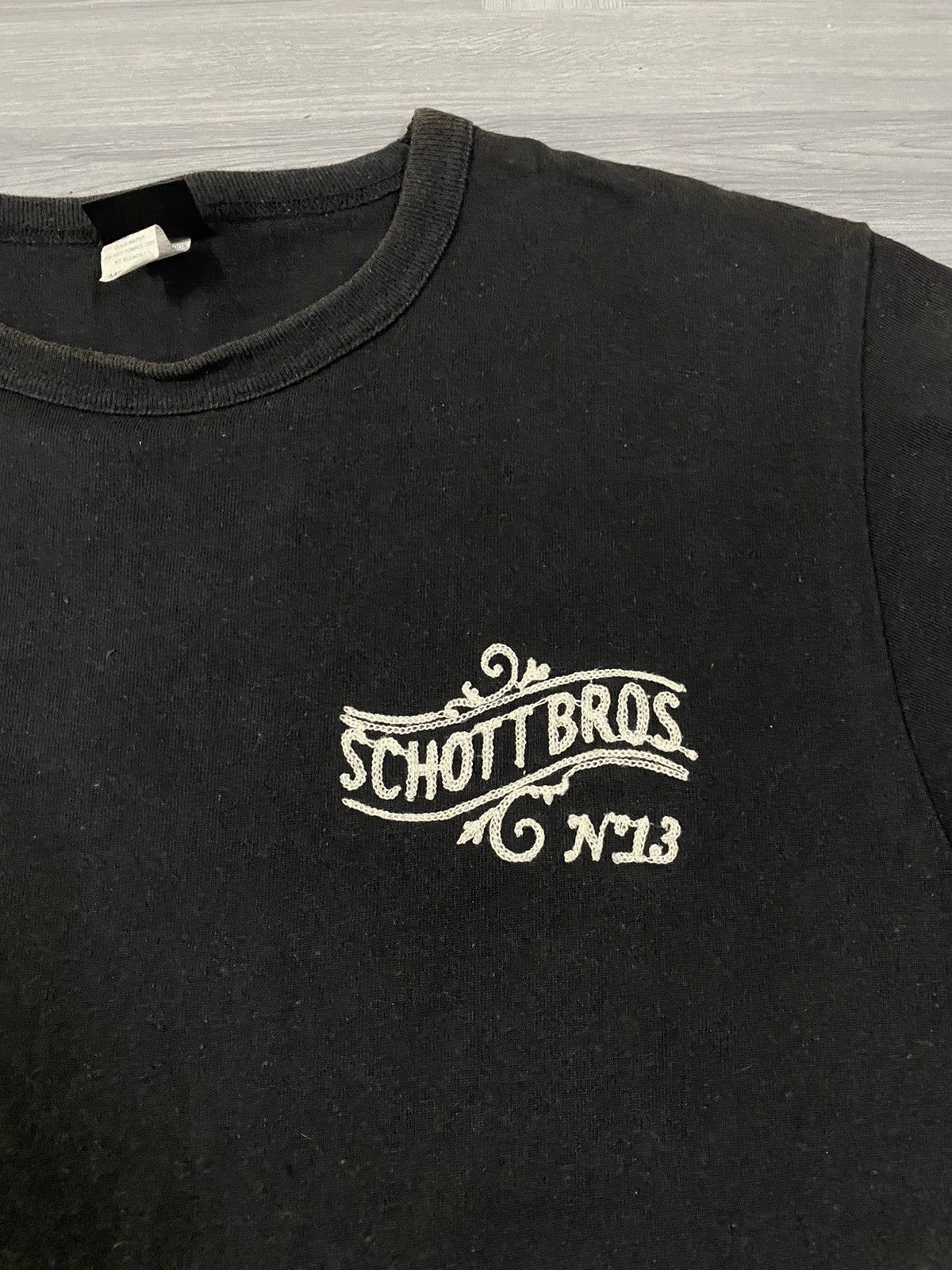 Schott Schott Bros NYC N13 Sportwear Chainstitch Embroidery T-Shirt Size US M / EU 48-50 / 2 - 12 Thumbnail