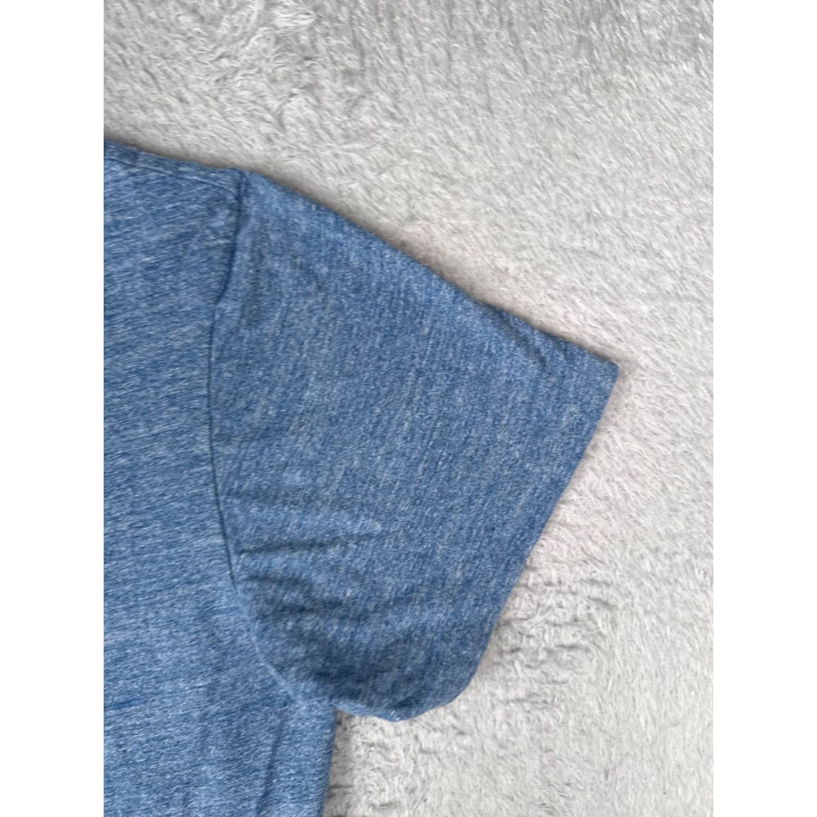 Ralph Lauren Polo Ralph Lauren Shirt Mens 2XL Heather Blue Crew Short Sleeve 100% Cotton XXL Size US XXL / EU 58 / 5 - 2 Thumbnail