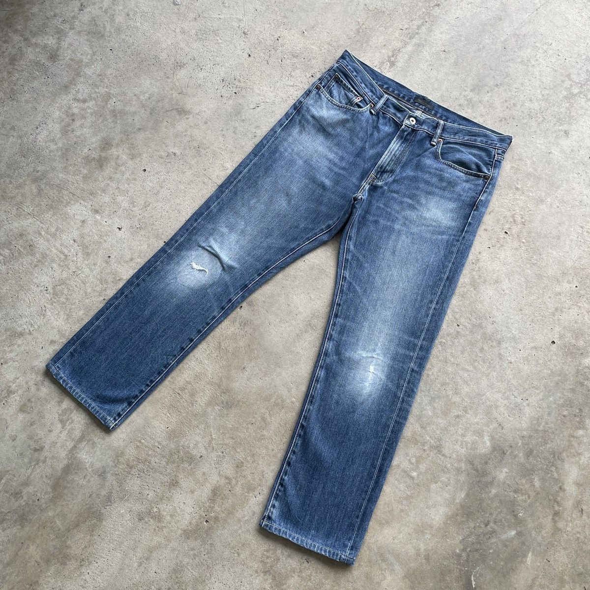 Japanese Brand Vintage Japanese Brand Jeans Denim Pants Faded W36 Size US 36 / EU 52 - 2 Thumbnail