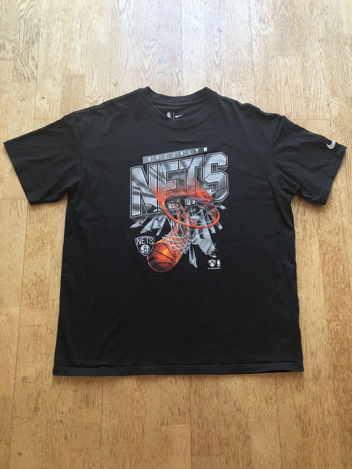 NBA RARE NIKE BROOKLYN NETS NBA BASKETBALL TEE SHIRT Size US L / EU 52-54 / 3 - 1 Thumbnail