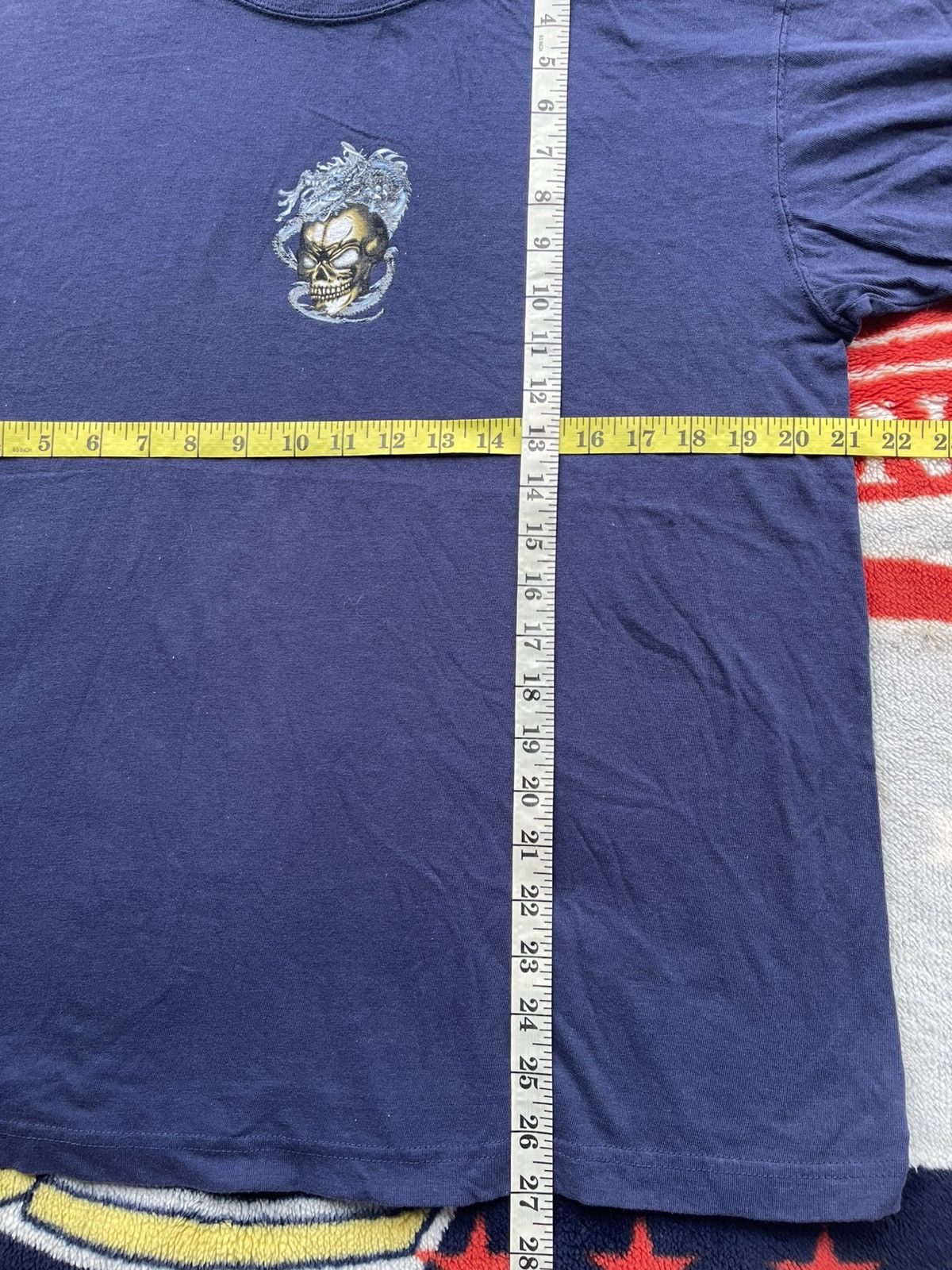 Vintage Vintage OTH FACES Skull Dragon Graphic Shirt Tee Size US L / EU 52-54 / 3 - 8 Thumbnail