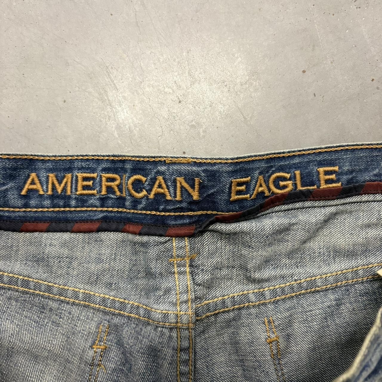 Vintage Crazy Vintage Y2K/2000s Baggy Blue denim Streetwear American Eagle Jorts Shorts! Size US 34 / EU 50 - 3 Thumbnail