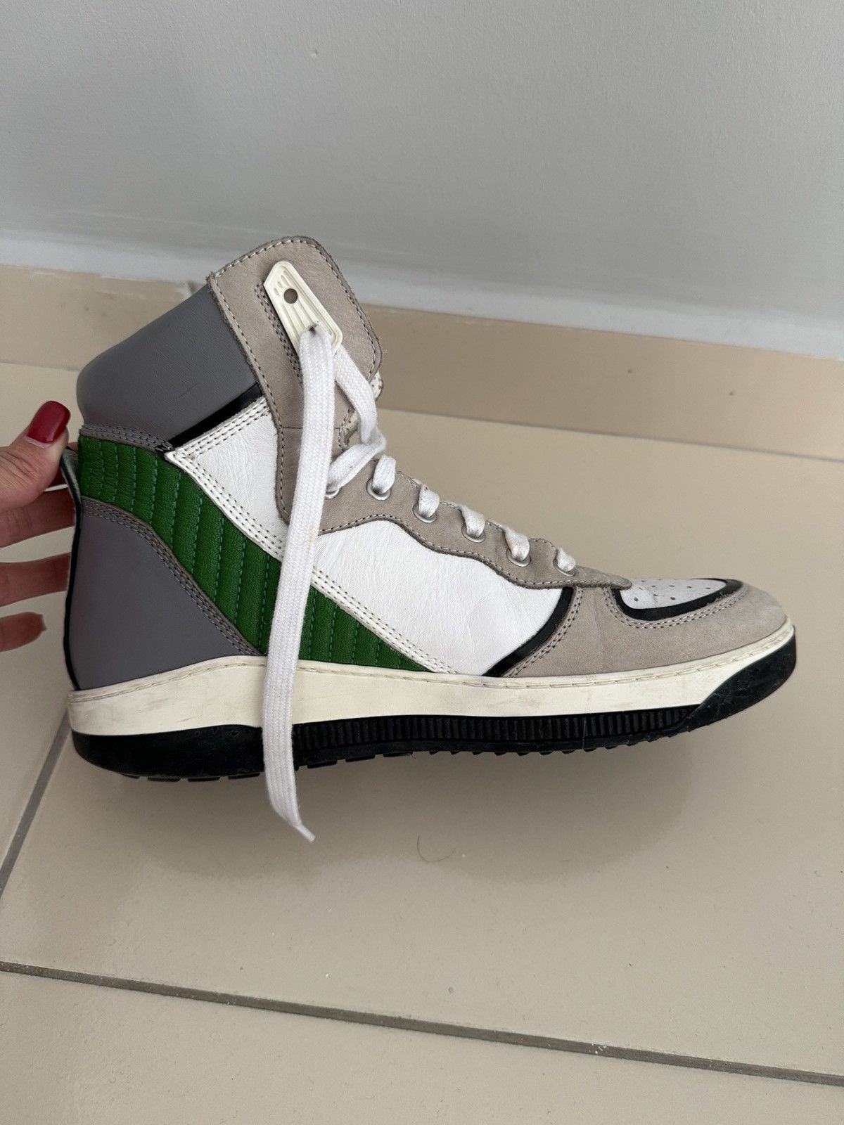 Dsquared2 Grey green high tops Size US 7.5 / EU 40-41 - 7 Thumbnail