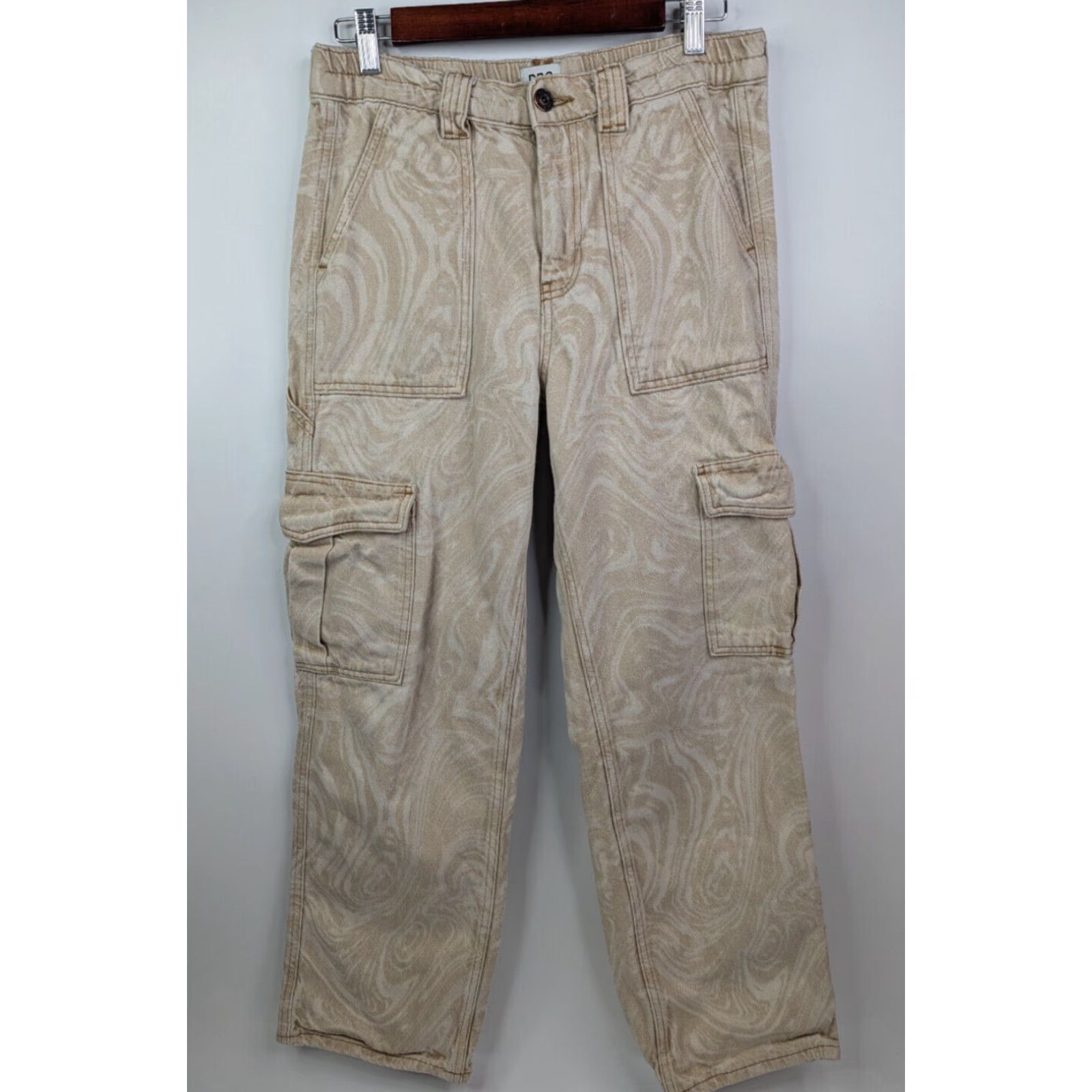 Urban Outfitters Urban Outfitters BDG Skate Jeans Size 29W High Rise Cargo Utility Straight Leg Beige Women 80s 90s Size 29" - 5 Thumbnail