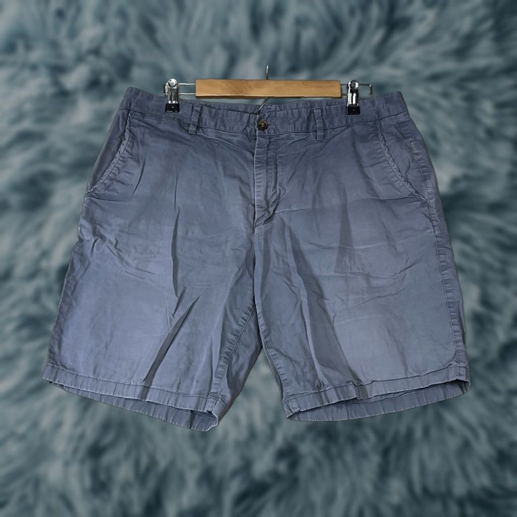 Bonobos Bonobos Classic Chino Shorts Men's 35 Gray 9" Inseam Casual Pocket Logo Flat Front Zip Belt Loops Regular Size 35 Cotton Knit Medium Wash Men Size US 35 - 1 Thumbnail