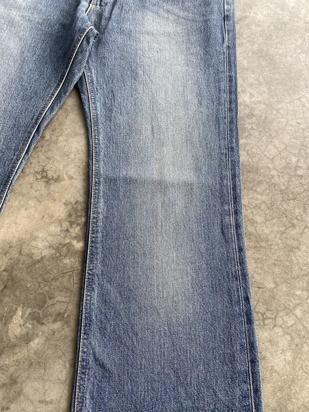 Lee Flare Jeans Japanese Lee Rider Distressed Blue 231 Size US 32 / EU 48 - 5 Thumbnail