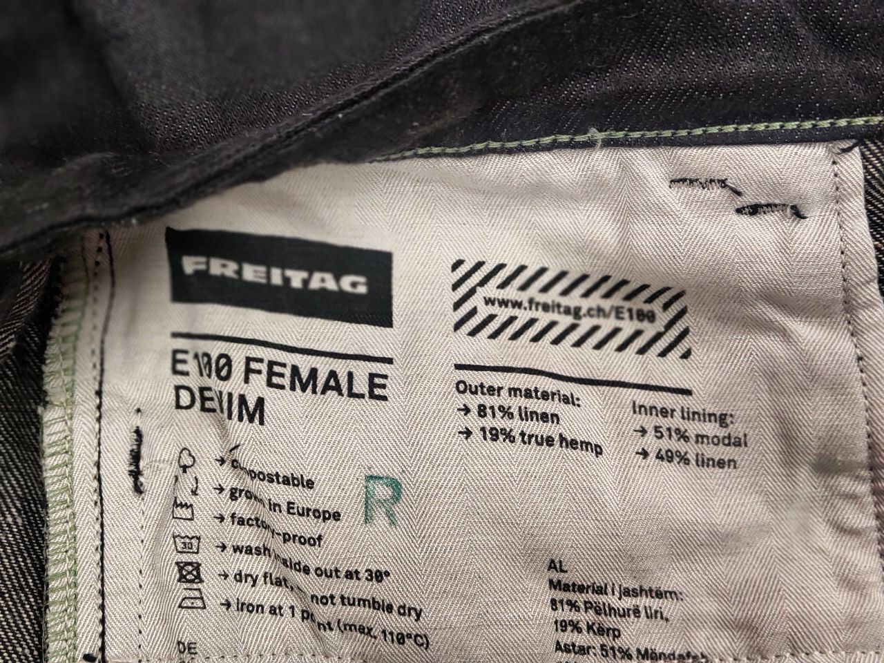 Freitag Freitag E100 Female japanese selvedge Denim Jeans Pants Size US 30 / EU 46 - 18 Thumbnail
