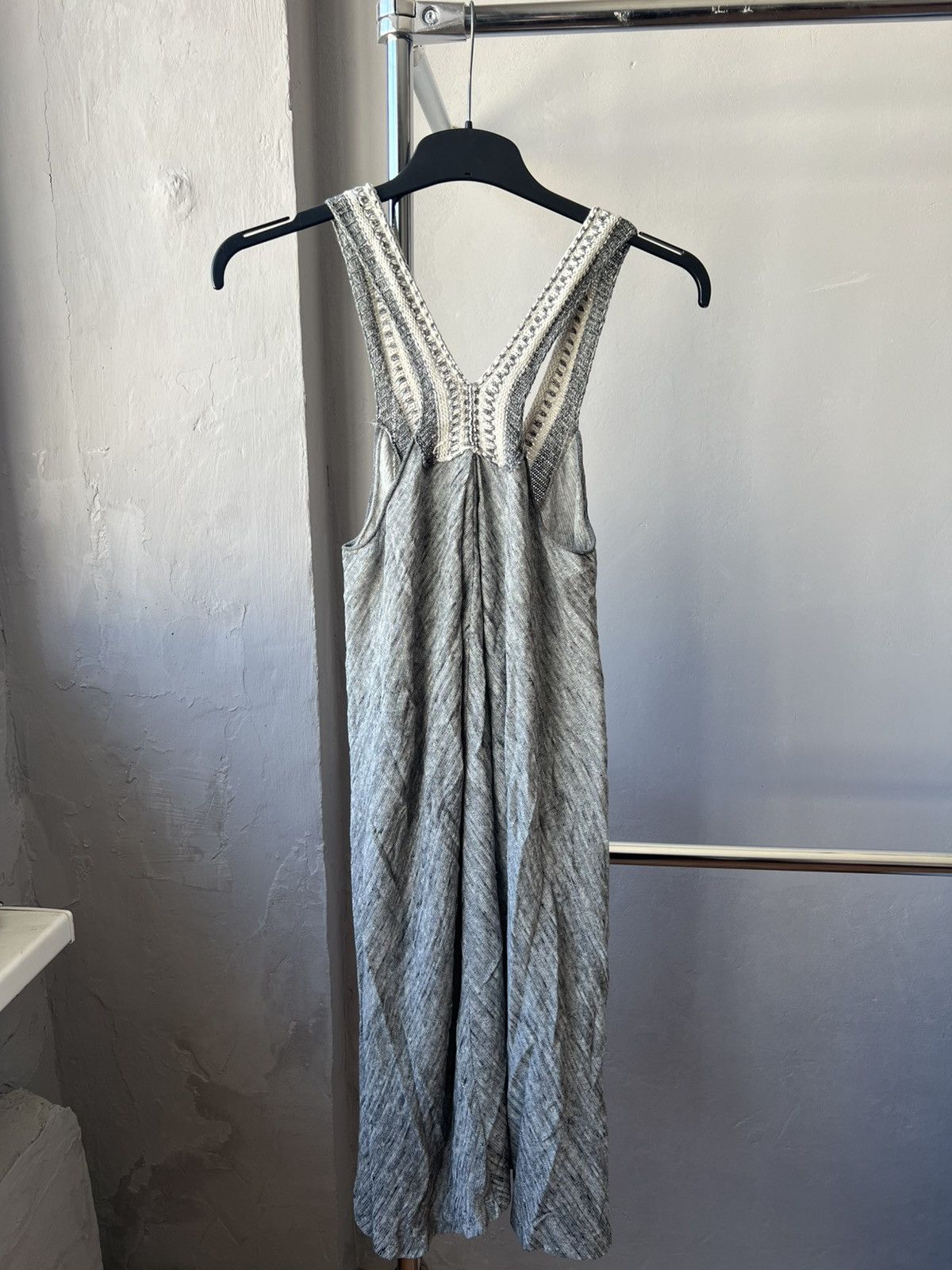 Transit TRANSIT PAR SUCH MADE IN ITALY ASYMMETRICAL WOMEN GRAY DRESS Size XS / US 0-2 / IT 36-38 - 9 Thumbnail