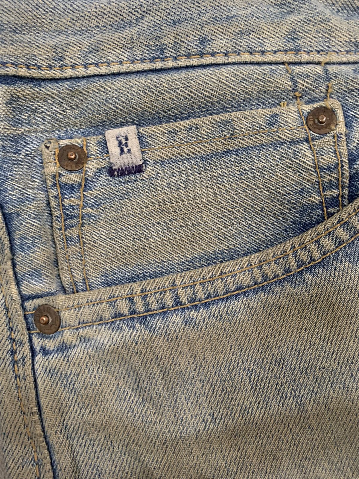 Edwin Vintage Y2K Edwin Dirt Mud Washed Loose Fit Distressed Jeans Size US 33 - 5 Thumbnail