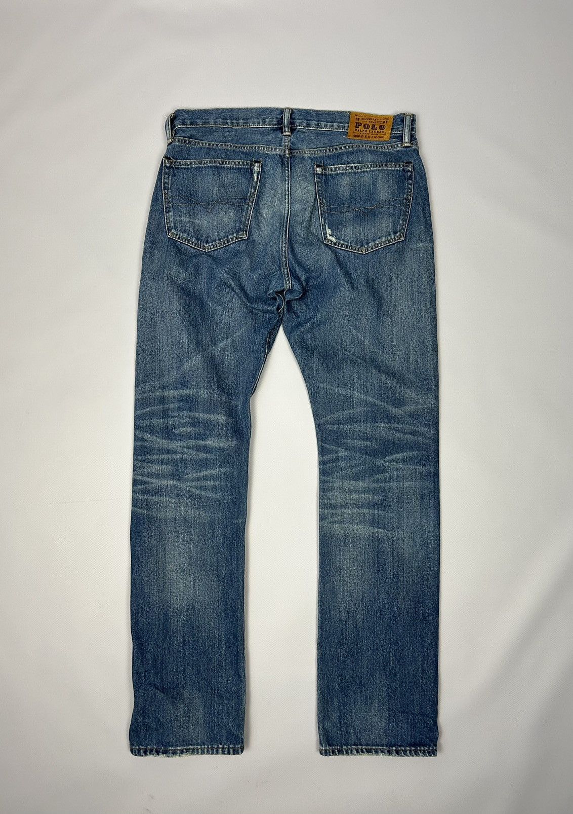 Polo Ralph Lauren × Ralph Lauren × Vintage Polo Ralph Lauren Slim Fit Blue Jeans Wash Stratford Jeans Size US 34 / EU 50 - 7 Thumbnail