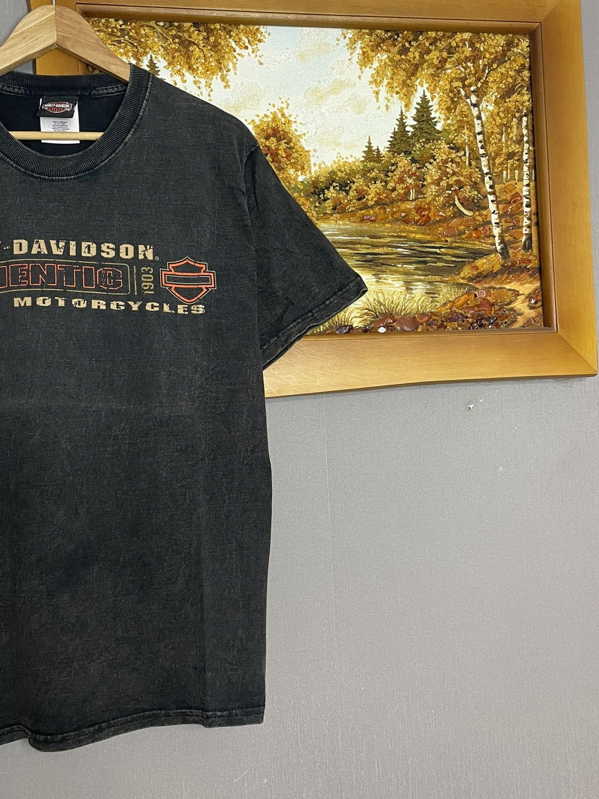 Harley Davidson × Vintage Vintage 2001 Harley Davidson New York City Washed T-shirt Size US M / EU 48-50 / 2 - 9 Thumbnail