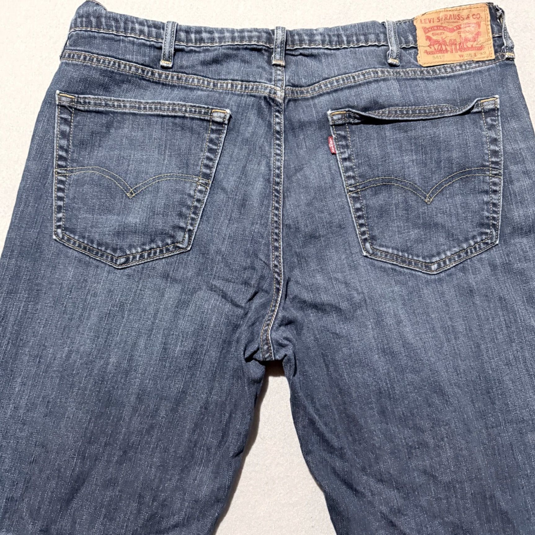 Levi's Levi's 541 Jeans Men Blue Denim Mid Rise Classic Straight Fit Zip Fly 38x32 Size US 38 / EU 54 - 4 Thumbnail