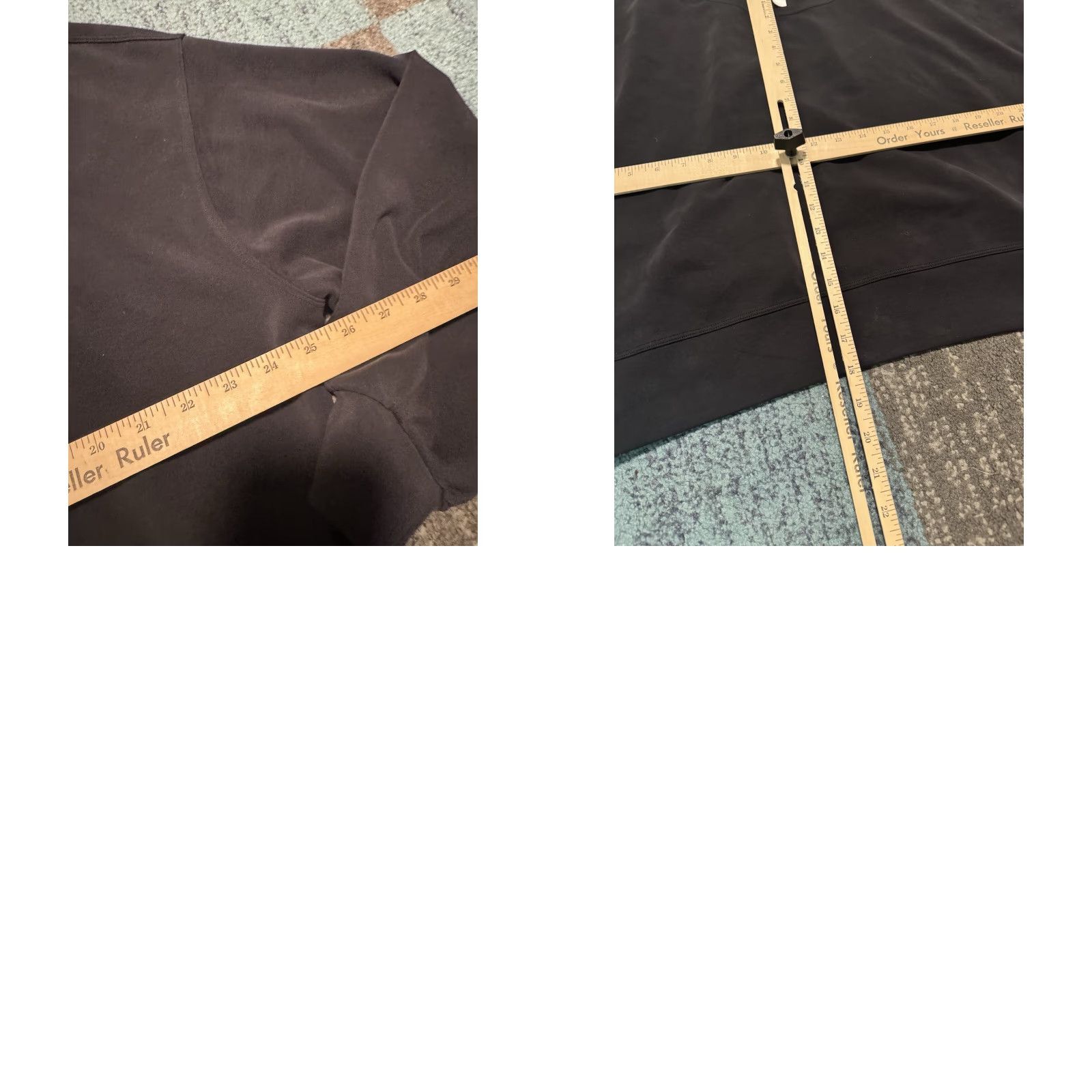 Lululemon Lululemon Softstreme Cropped Oversized Crew Sweatshirt Black Sz 12 Women Pullover Yoga Activewear Size XL / US 12-14 / IT 48-50 - 9 Thumbnail