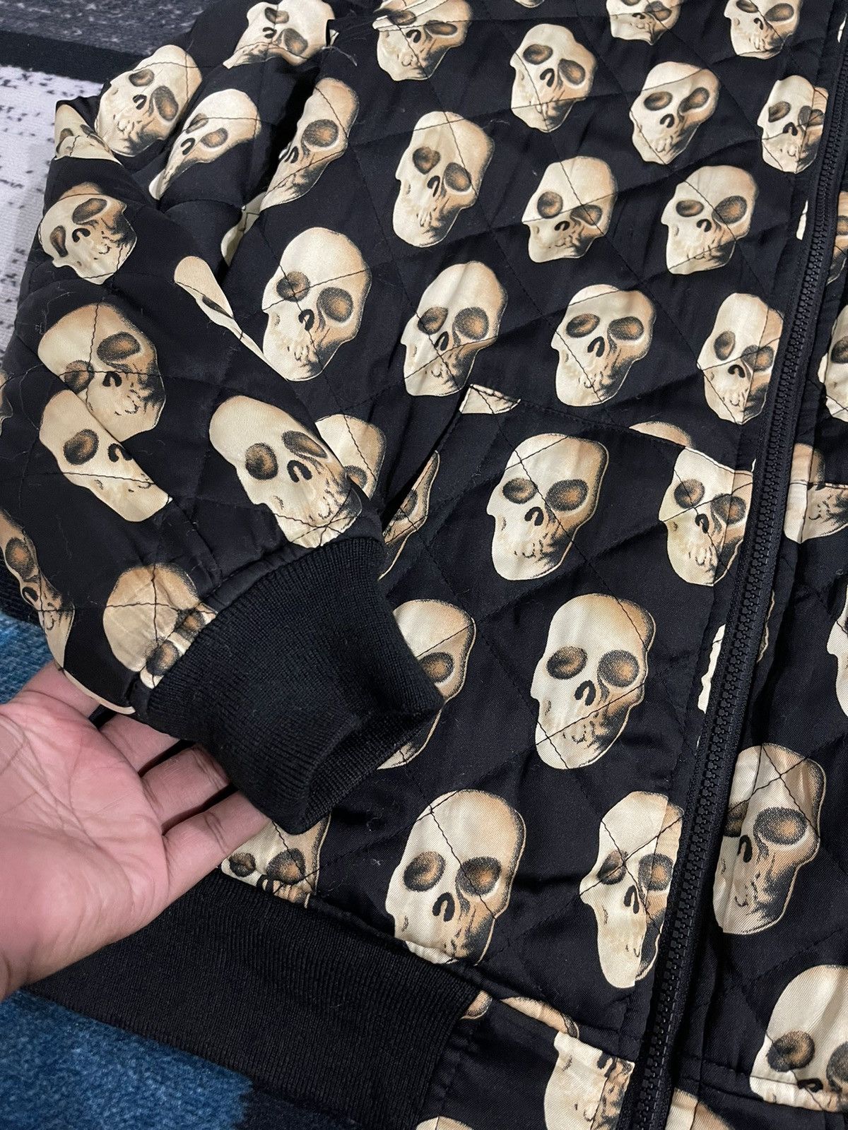 Japanese Brand AND SUNS SKULS FULLPRINT HOODIE JACKET Size US L / EU 52-54 / 3 - 11 Thumbnail