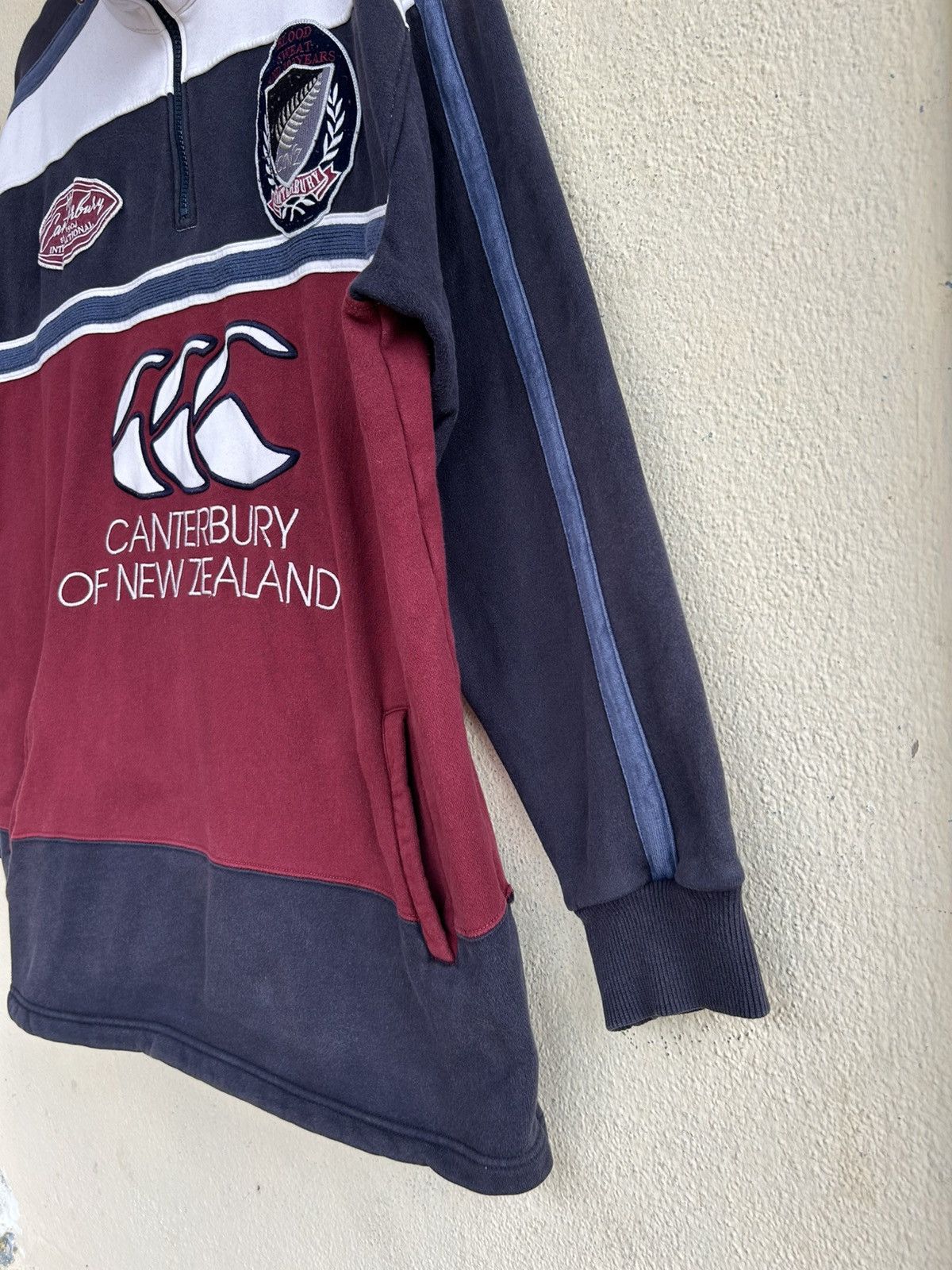 Canterbury of New Zealand Canterbury Of New Zealand Half Zipper Sunfaded Sweatshirt Size US L / EU 52-54 / 3 - 5 Thumbnail
