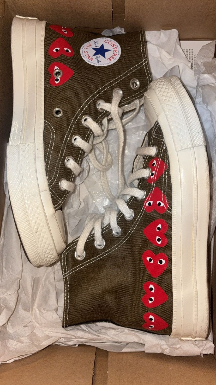 Comme des Garcons PLAY × Converse Converse Chuck 70 Play CDG Hi Size US 5 / IT 35 - 2 Thumbnail