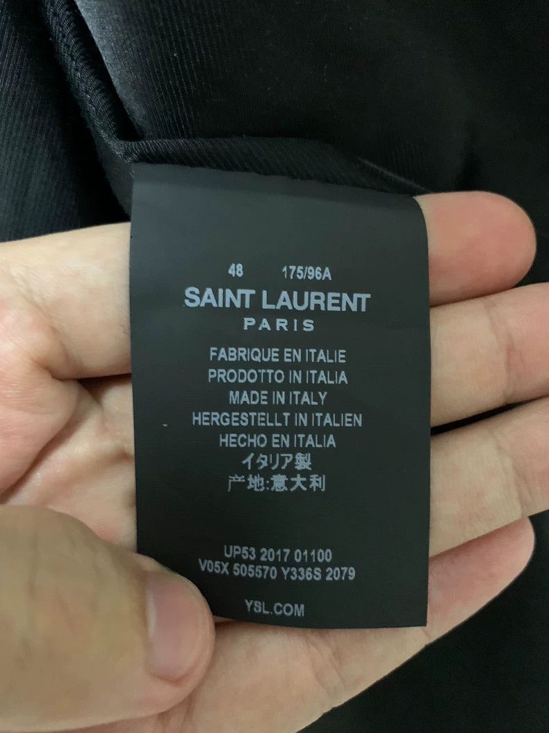 Saint Laurent Paris Saint Laurent Paris 18ss Standing Collar Gold Maple Leaf Ja Size US M / EU 48-50 / 2 - 4 Thumbnail