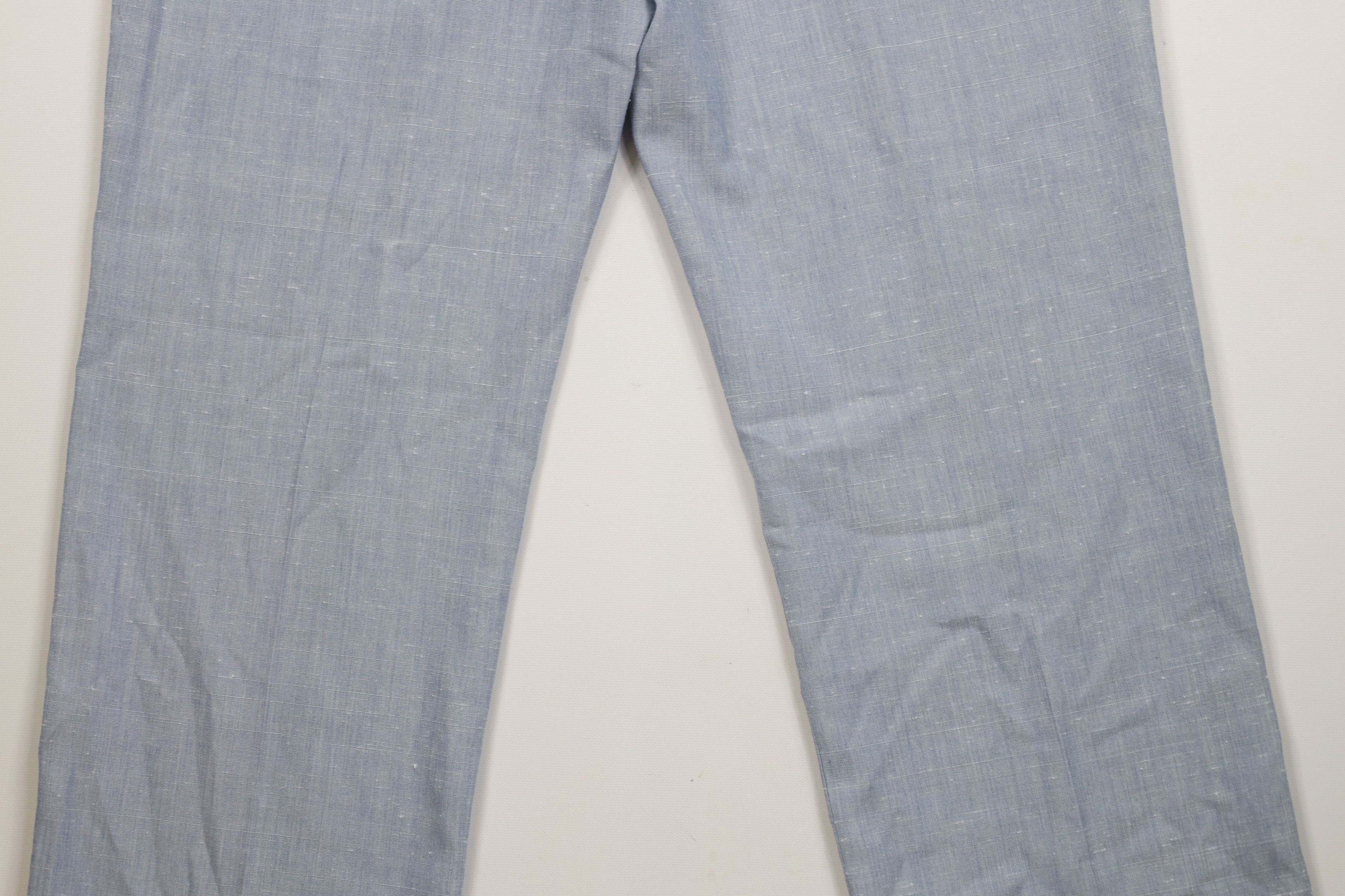 Vintage Vintage 70s Streetwear Chambray Wide Leg Chino Pants USA Size US 36 / EU 52 - 12 Thumbnail
