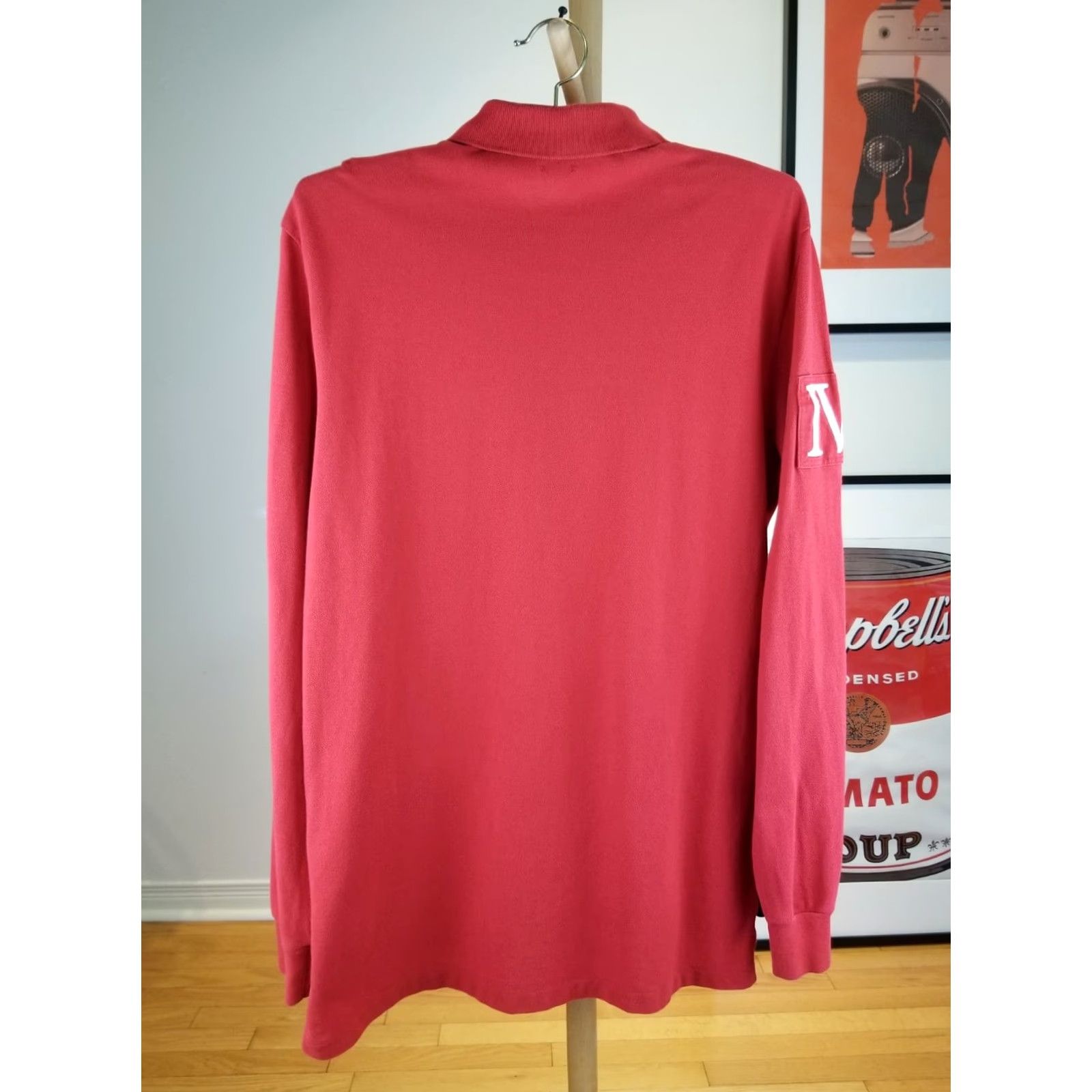 Polo Ralph Lauren VINTAGE Polo Ralph Lauren RED COUNTRY RIDER & JOCKEY CLUB LONG SLEEVE POLO SHIRT SZ L Mens Size US L / EU 52-54 / 3 - 7 Thumbnail
