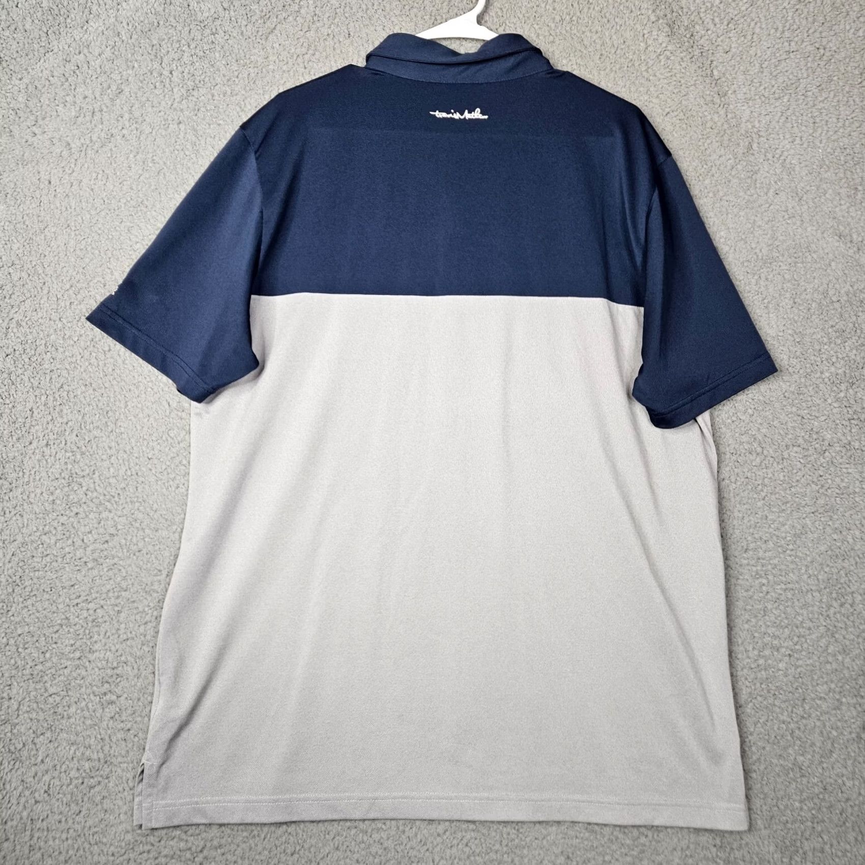 TravisMathew Travis Mathew Polo Shirt Men XL Gray Blue 1/4 Button Up Regular Short Sleeve Polo Sports Shirt Size US XL / EU 56 / 4 - 3 Thumbnail