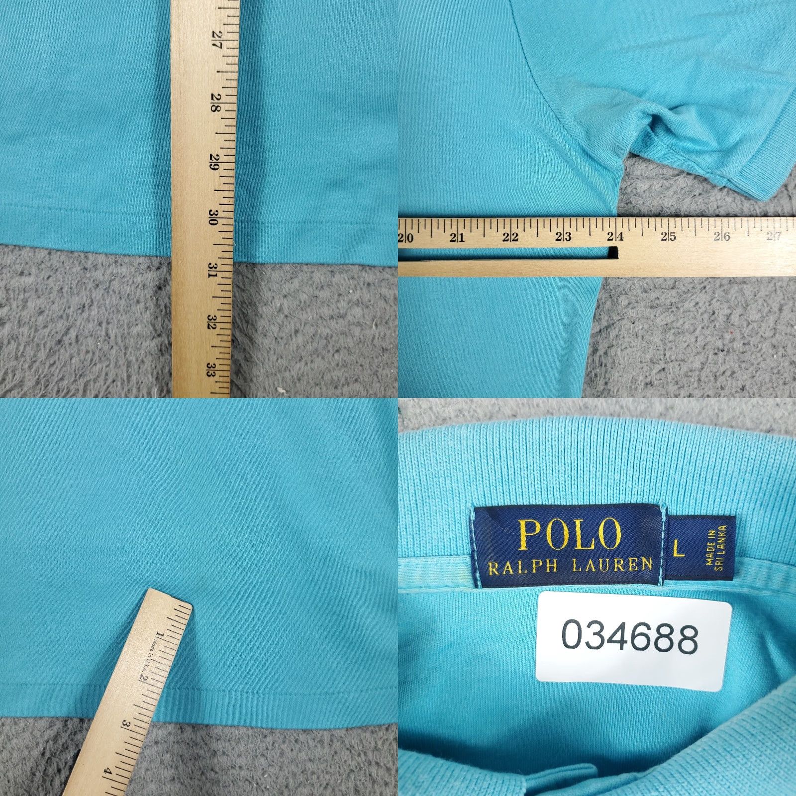 Ralph Lauren Ralph Lauren Polo Shirt Mens Large Blue Pony Casual Short Sleeve Shirt Size US L / EU 52-54 / 3 - 8 Thumbnail