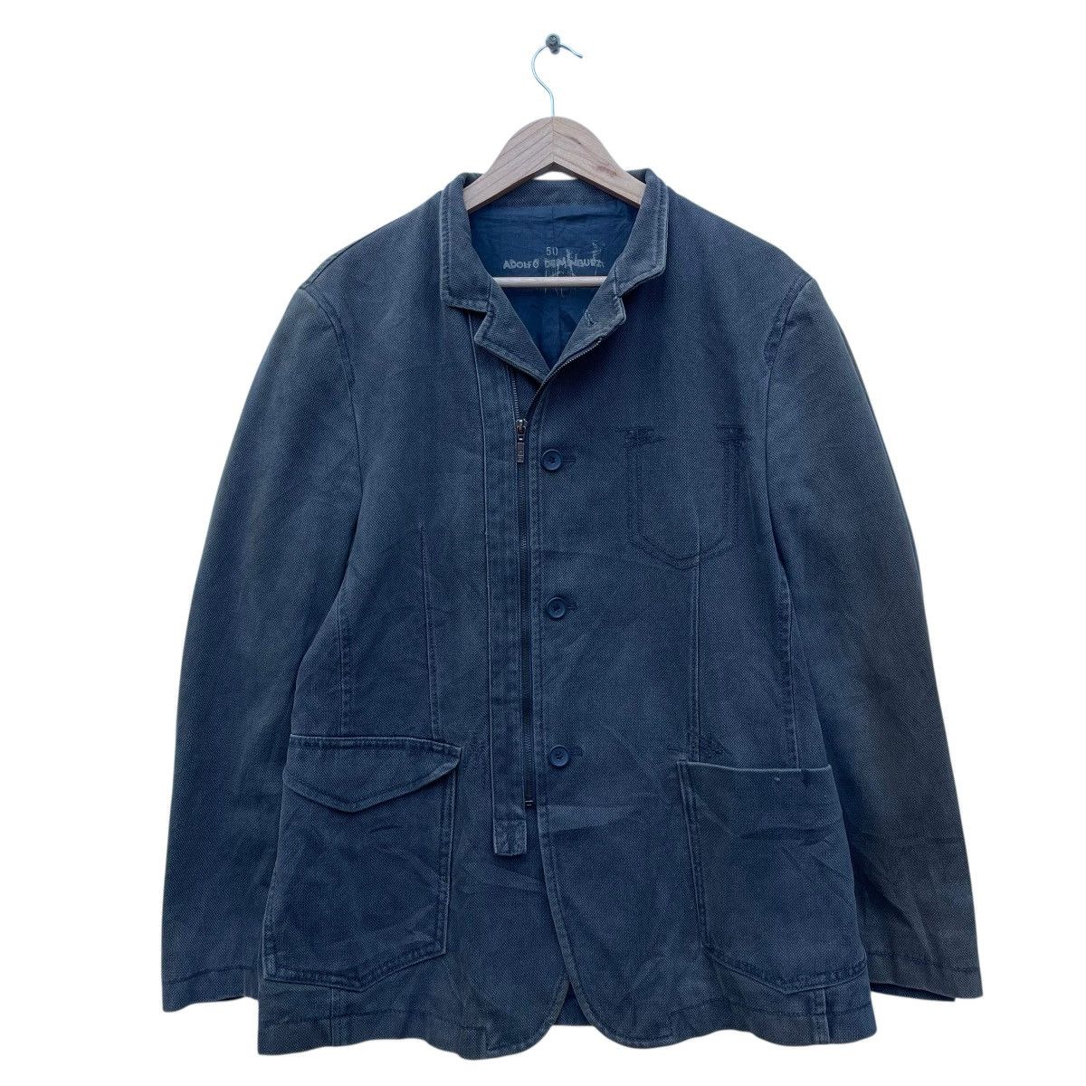 Adolfo Dominguez × Designer 💥Vintage Italian Adolfo Dominguez Casual Jacket Size US M / EU 48-50 / 2 - 1 Thumbnail