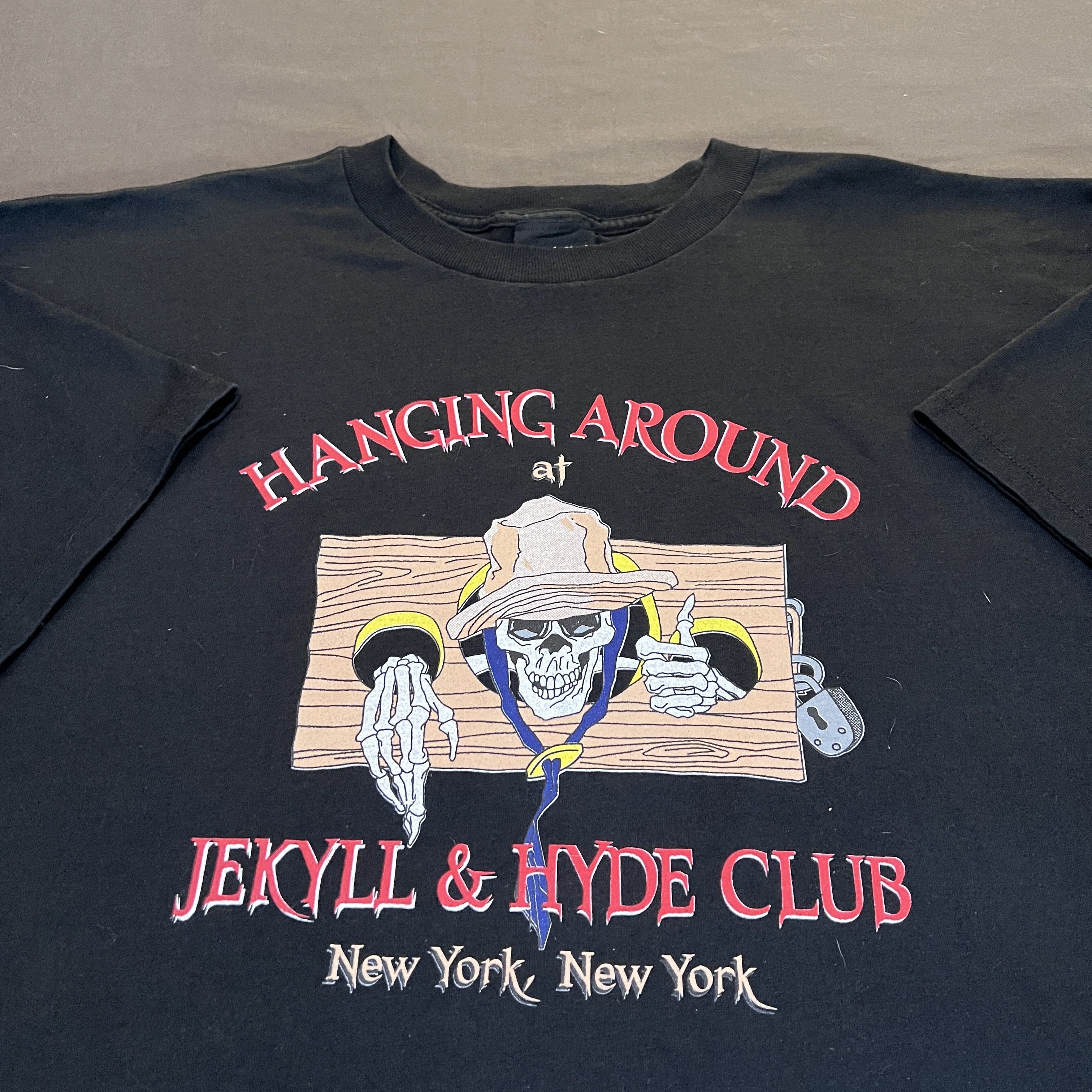 Vintage 90s Eerie World Jeykyll And Hyde Club Promo Tee 2XL