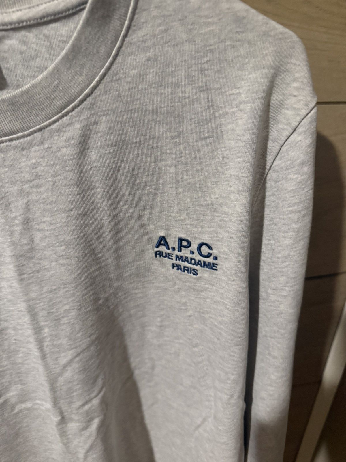 A.P.C. Gray APC long sleeve tshirt Size US L / EU 52-54 / 3 - 2 Thumbnail