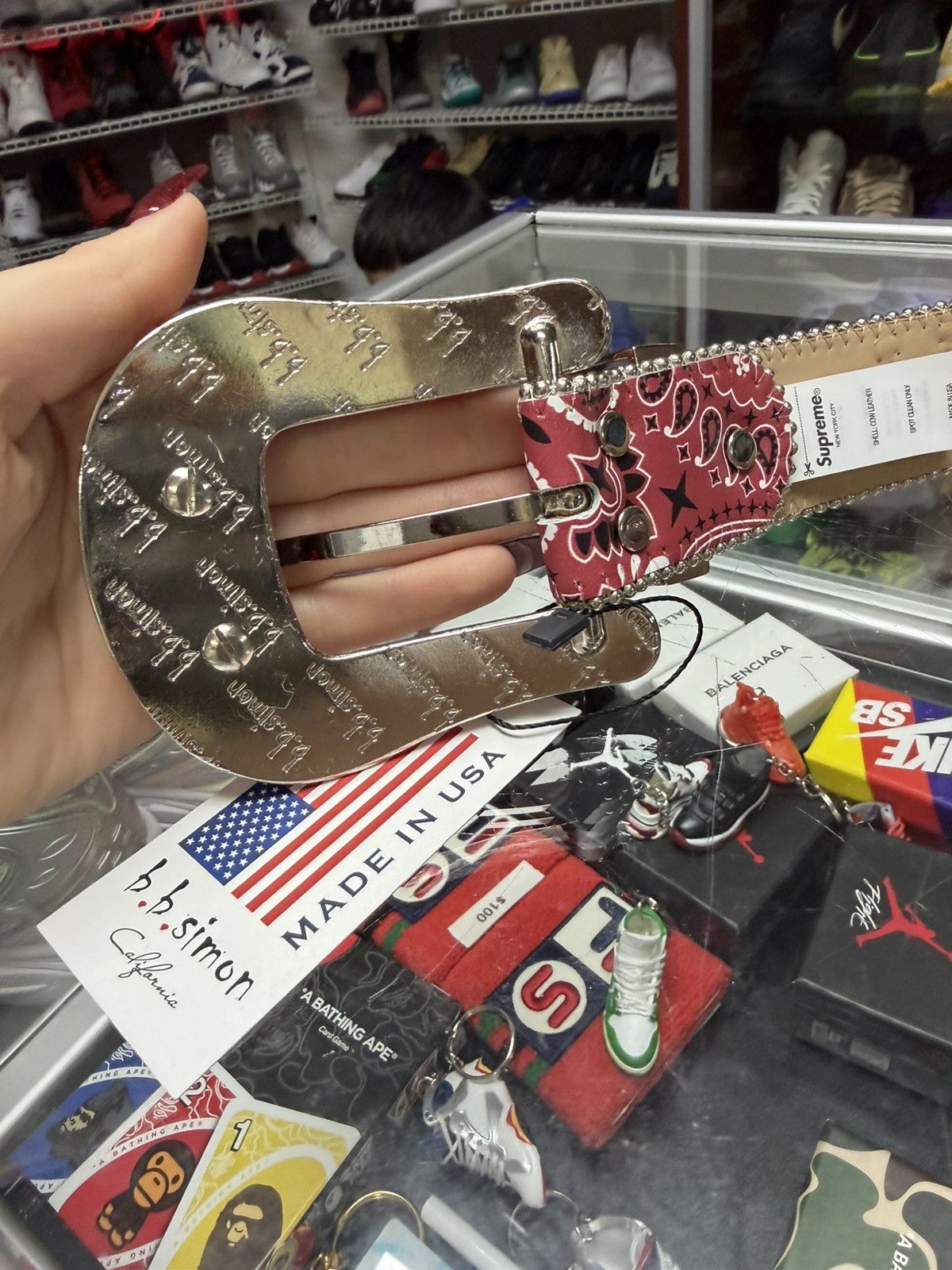 Supreme X B.B. Simon Bandana Belt (Red)