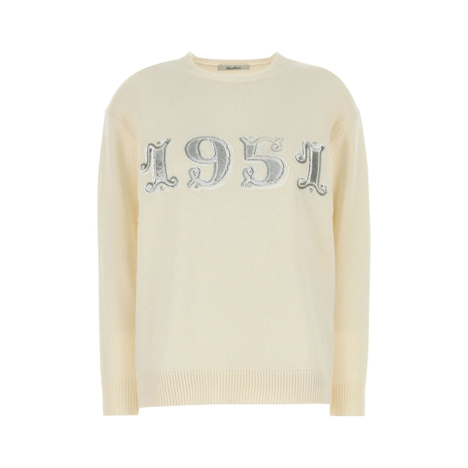 Max Mara MAX MARA Plata Ivory Wool Blend Sweater New & Authentic (Wom Size XS / US 0-2 / IT 36-38 - 1 Thumbnail