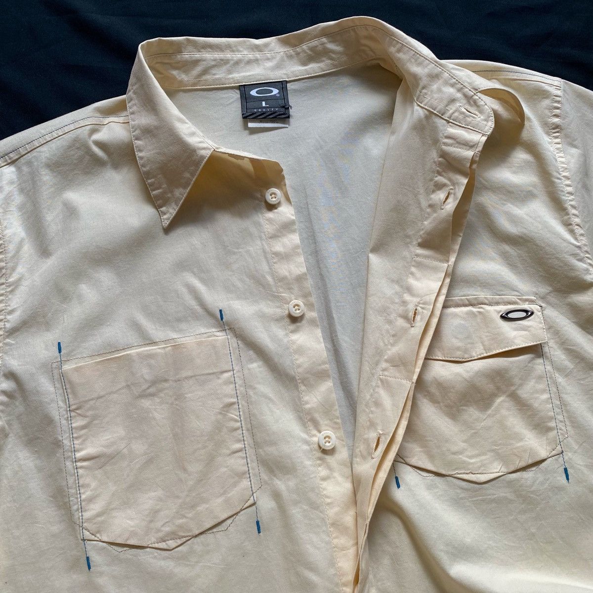 Oakley × Vintage Y2K Oakley Software Shirts Hidden Button Size US L / EU 52-54 / 3 - 3 Thumbnail