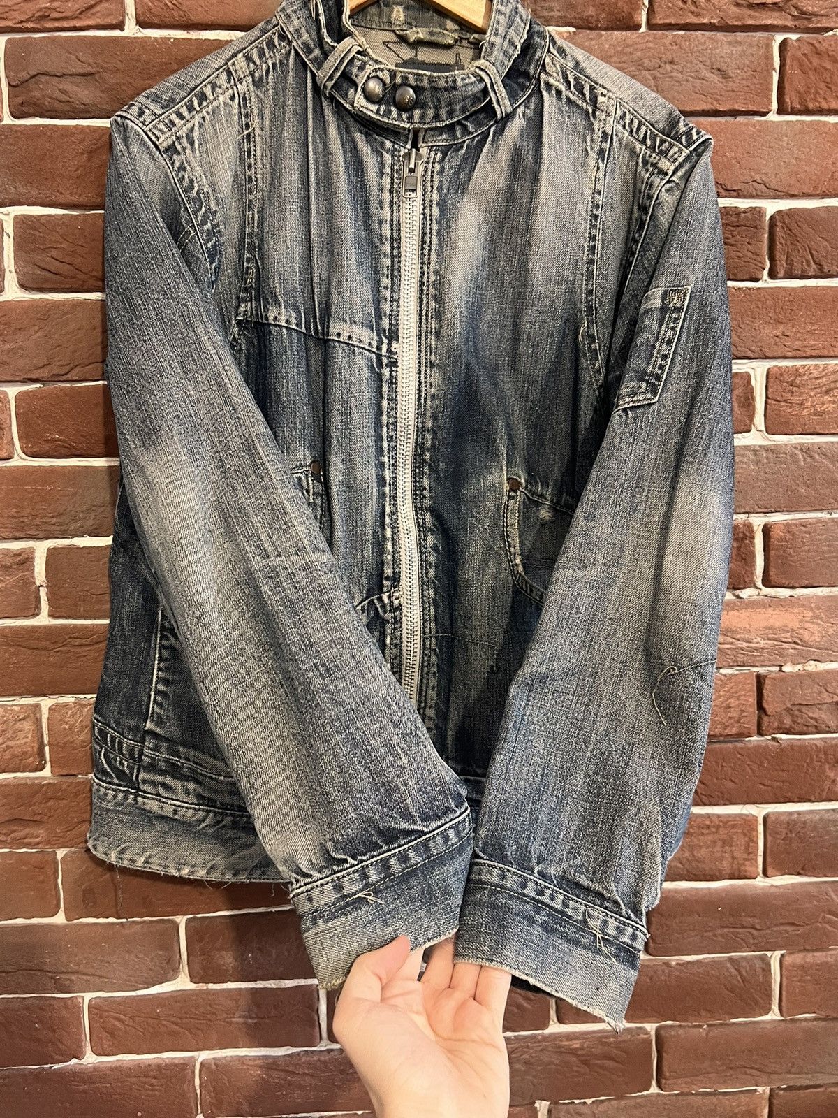 G-Star G Star Raw Cargo Multpocket Distressed Denim Jacket XL Size US XL / EU 56 / 4 - 4 Thumbnail