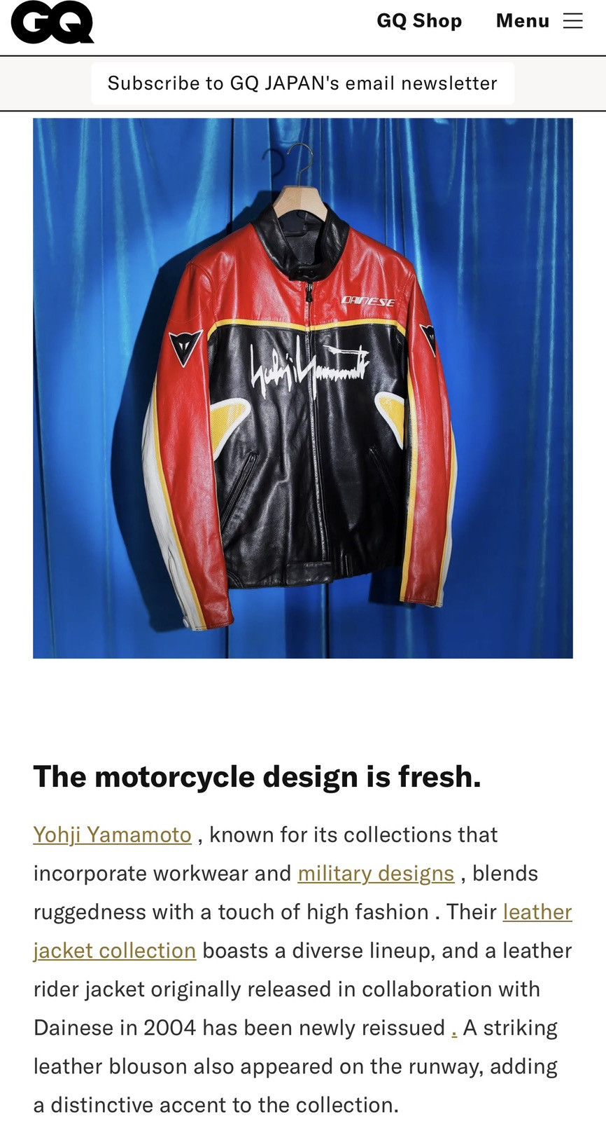 Yohji Yamamoto AW24/25 Yohji Yamamoto x Dainese Leather Moto Racer Jacket Size US XL / EU 56 / 4 - 2 Thumbnail