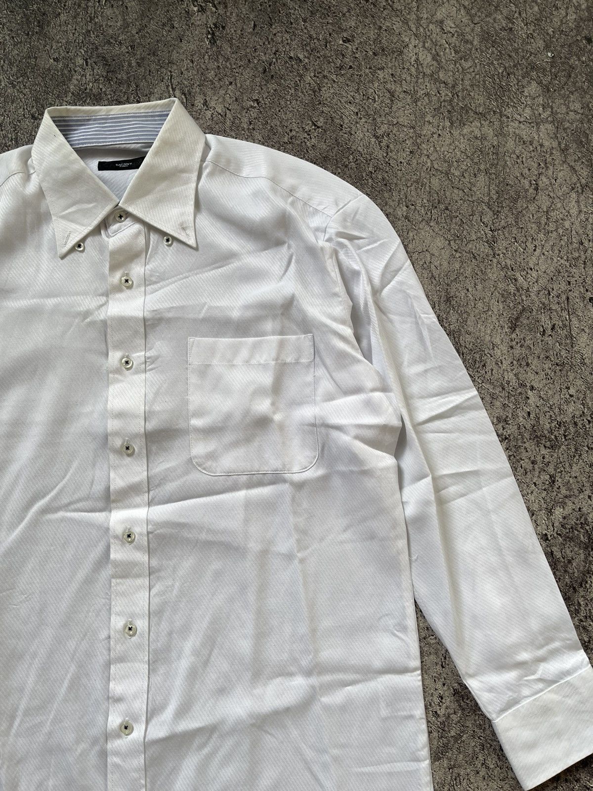 Japanese Brand Y’SACSNY WHITE BASIC SHIRT Size US L / EU 52-54 / 3 - 4 Thumbnail